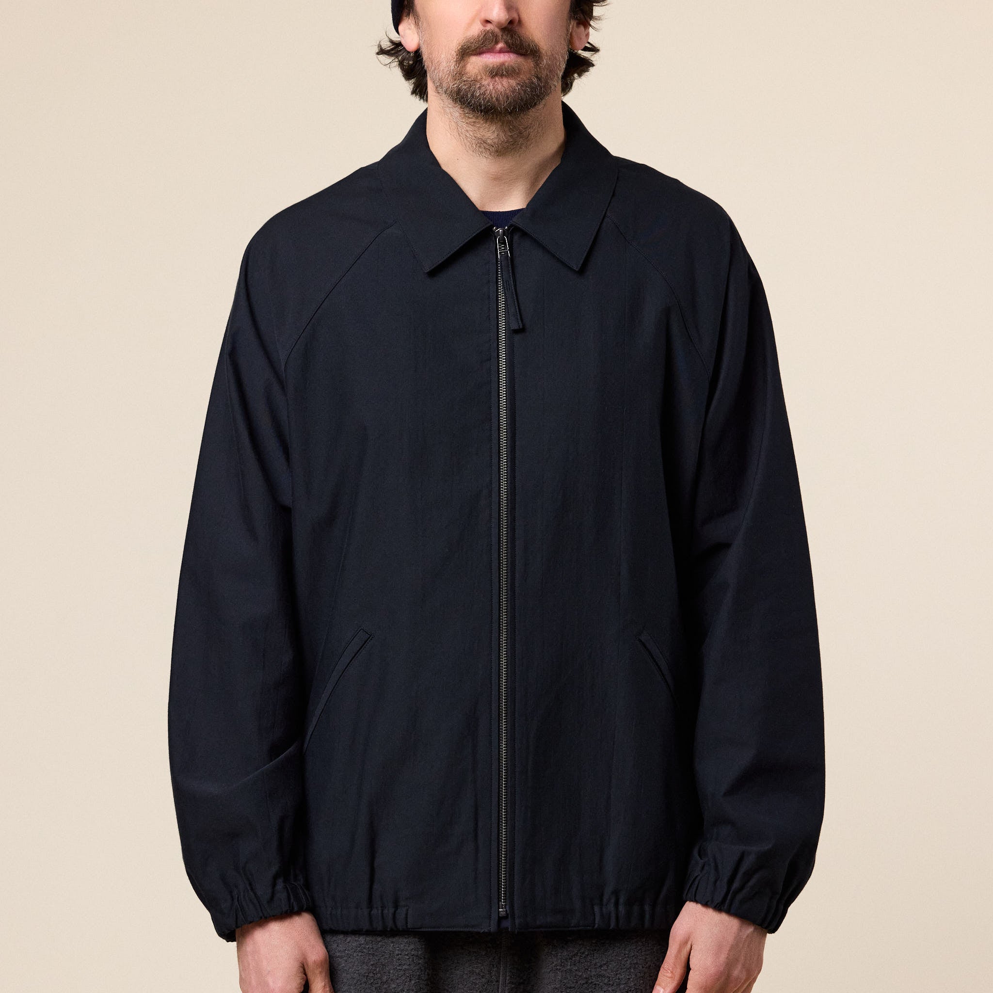 Still by Hand - Cotton Moleskin Blouson Jacket - Dark Green