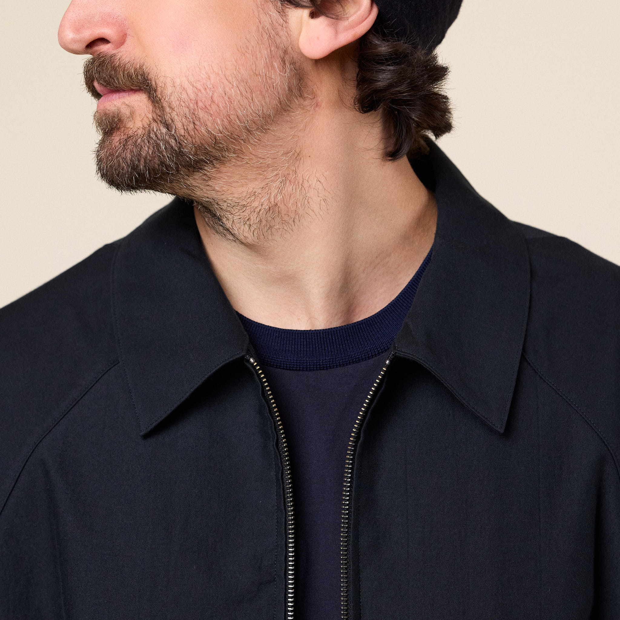 Still by Hand - Cotton Moleskin Blouson Jacket - Dark Green