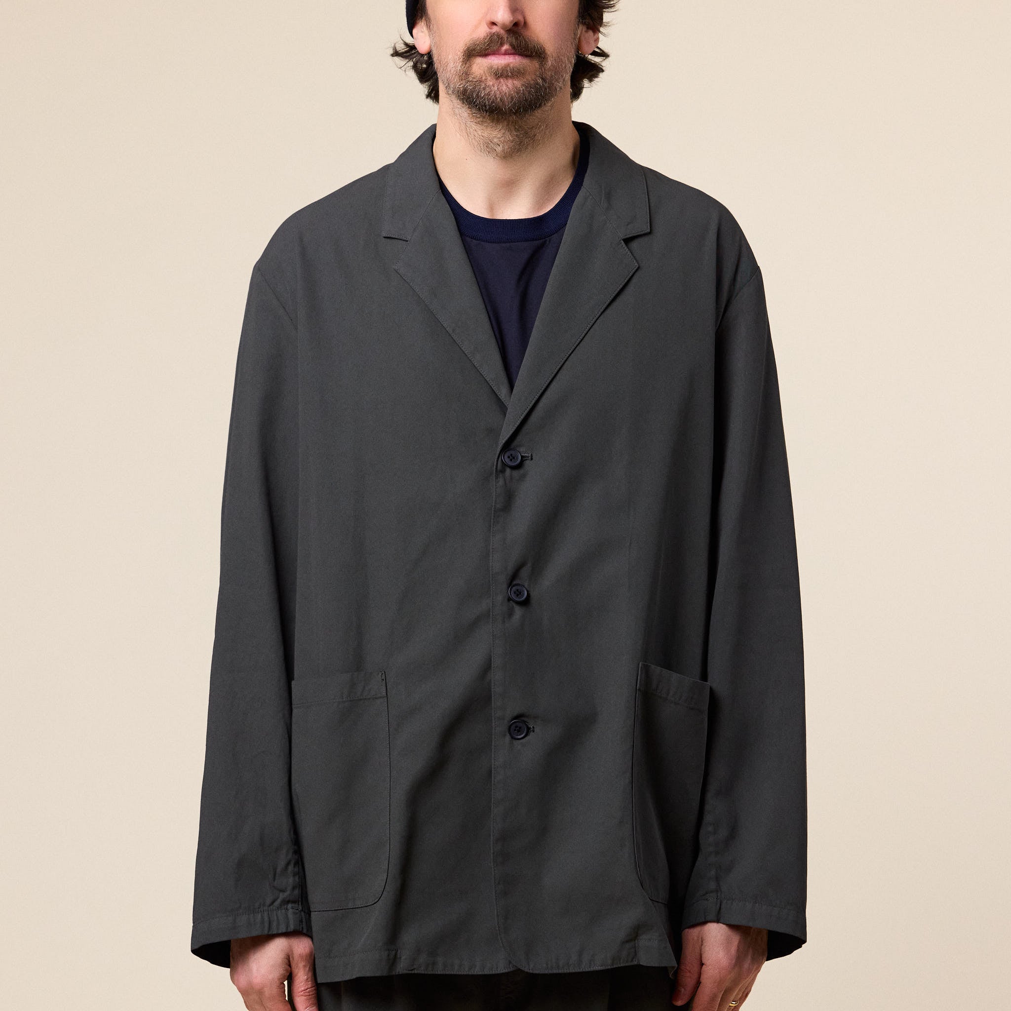 Still by Hand - Garment Dyed Cotton Jacket - Dark Olive
