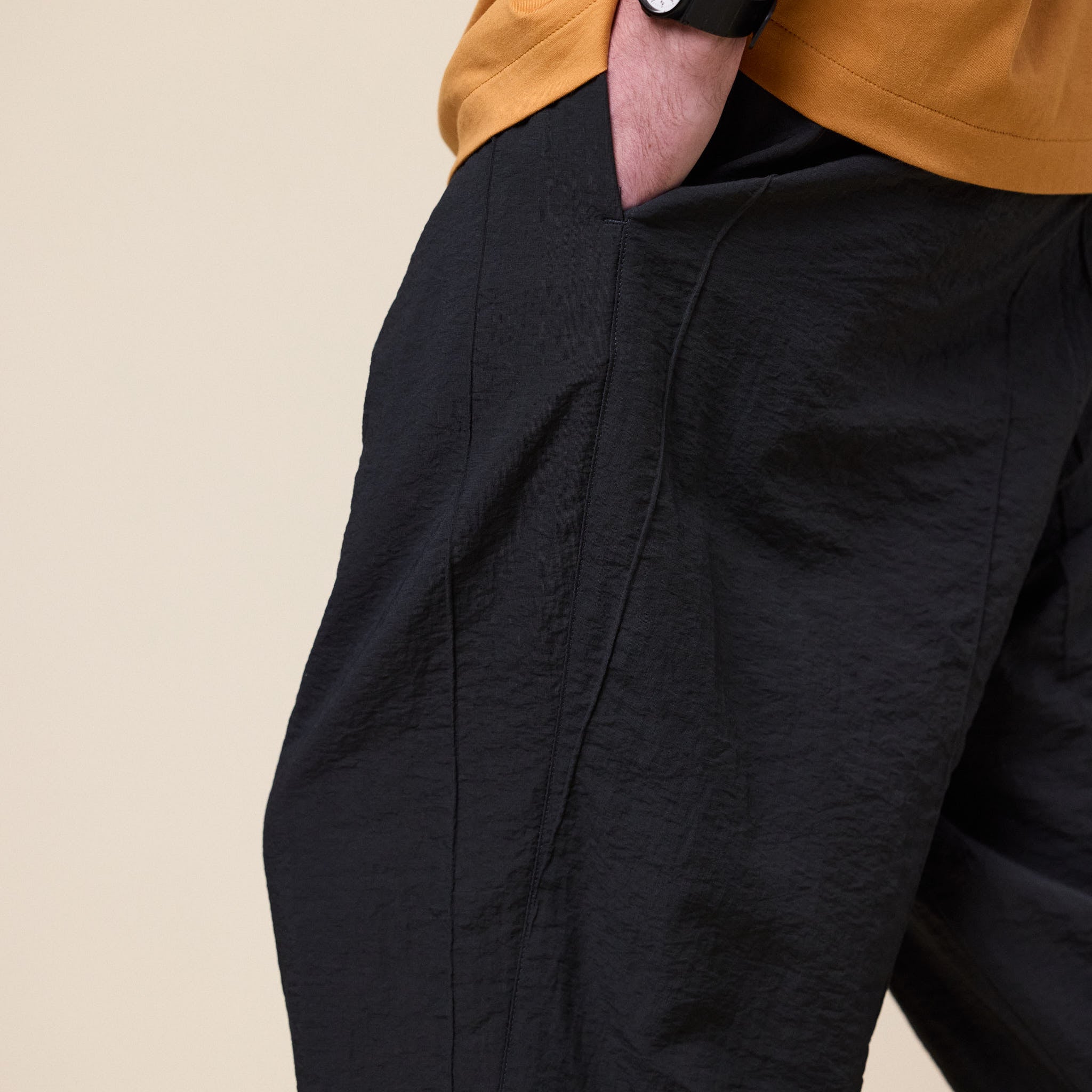 Still by Hand - Tapered Easy Pants - Charcoal