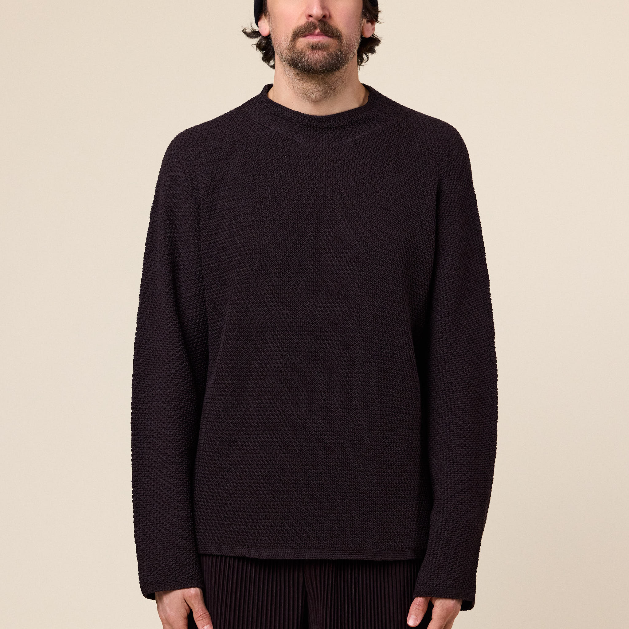 Homme Plissé Issey Miyake - Rustic Knit Sweater - Brown