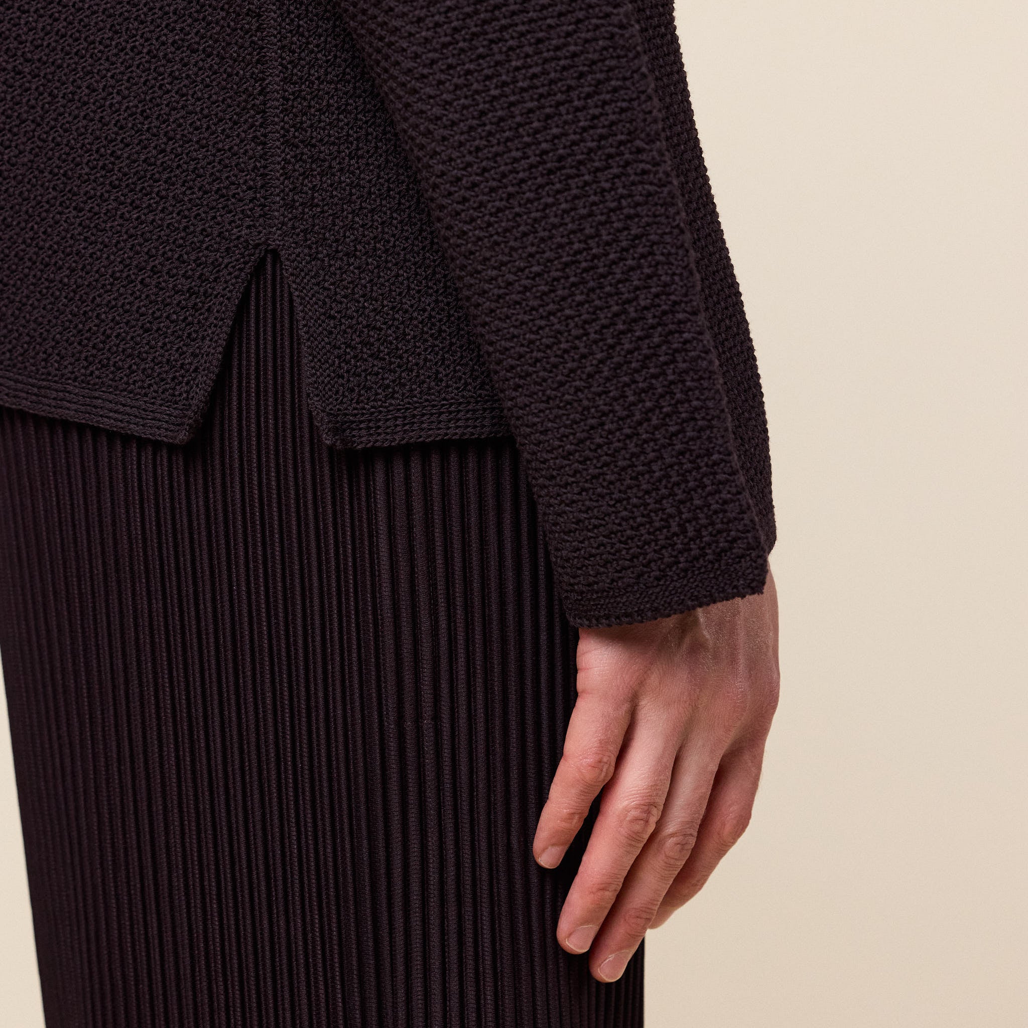 Homme Plissé Issey Miyake - Rustic Knit Sweater - Brown