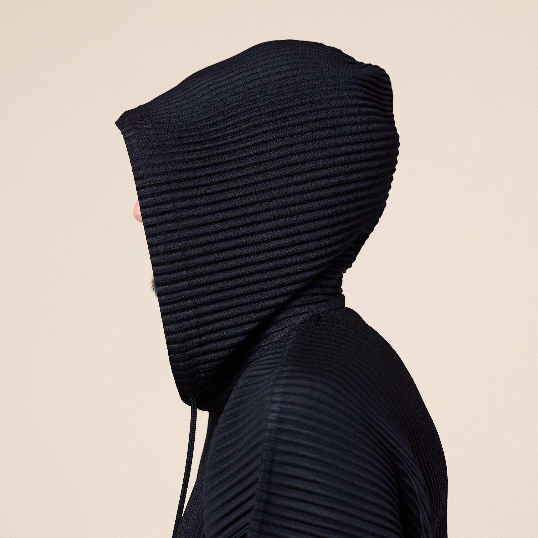 Homme Plissé Issey Miyake - Monthly Colours Pleated Hoodie - Black