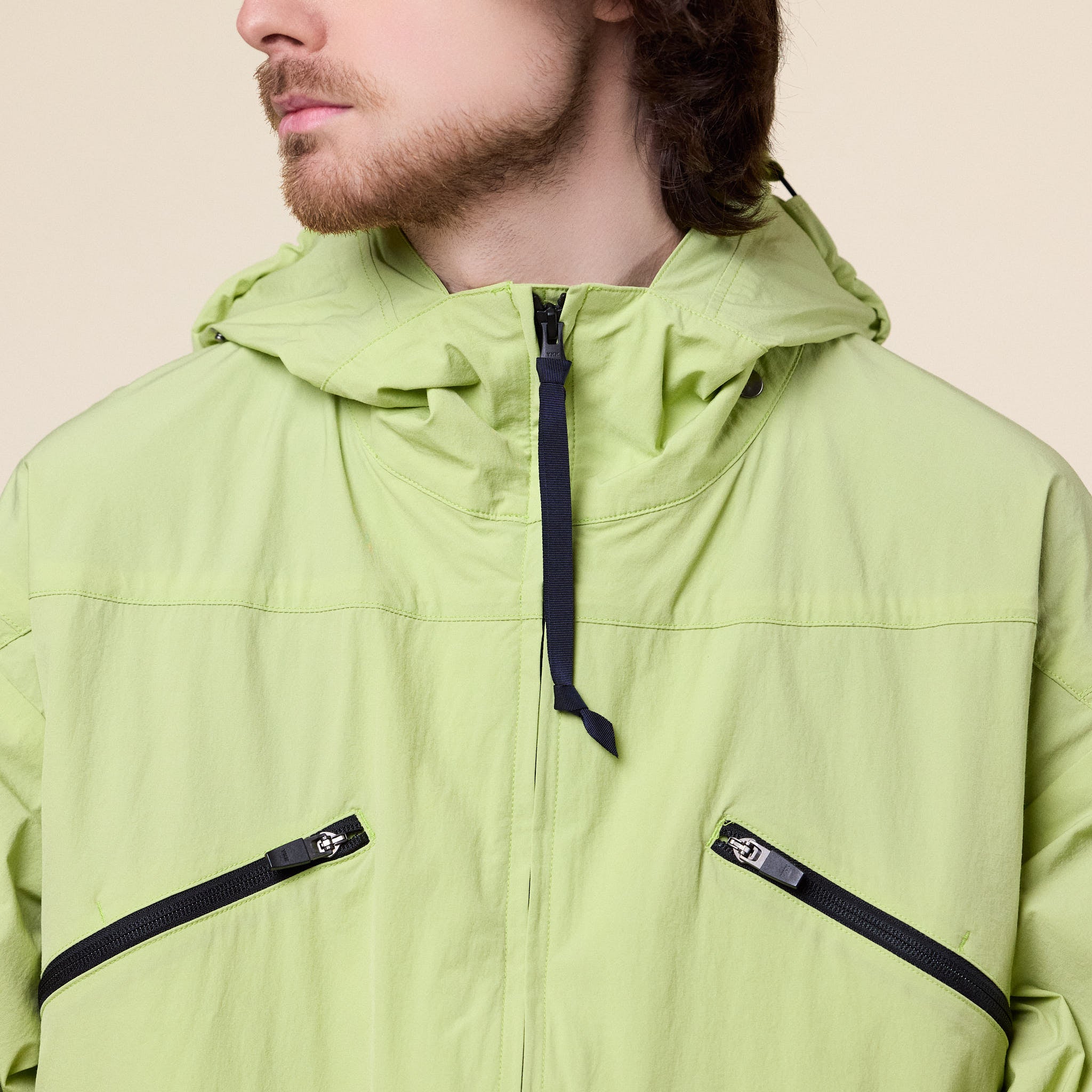 Poliquant - Gradient Garment Dyed Jacket - Lime Black