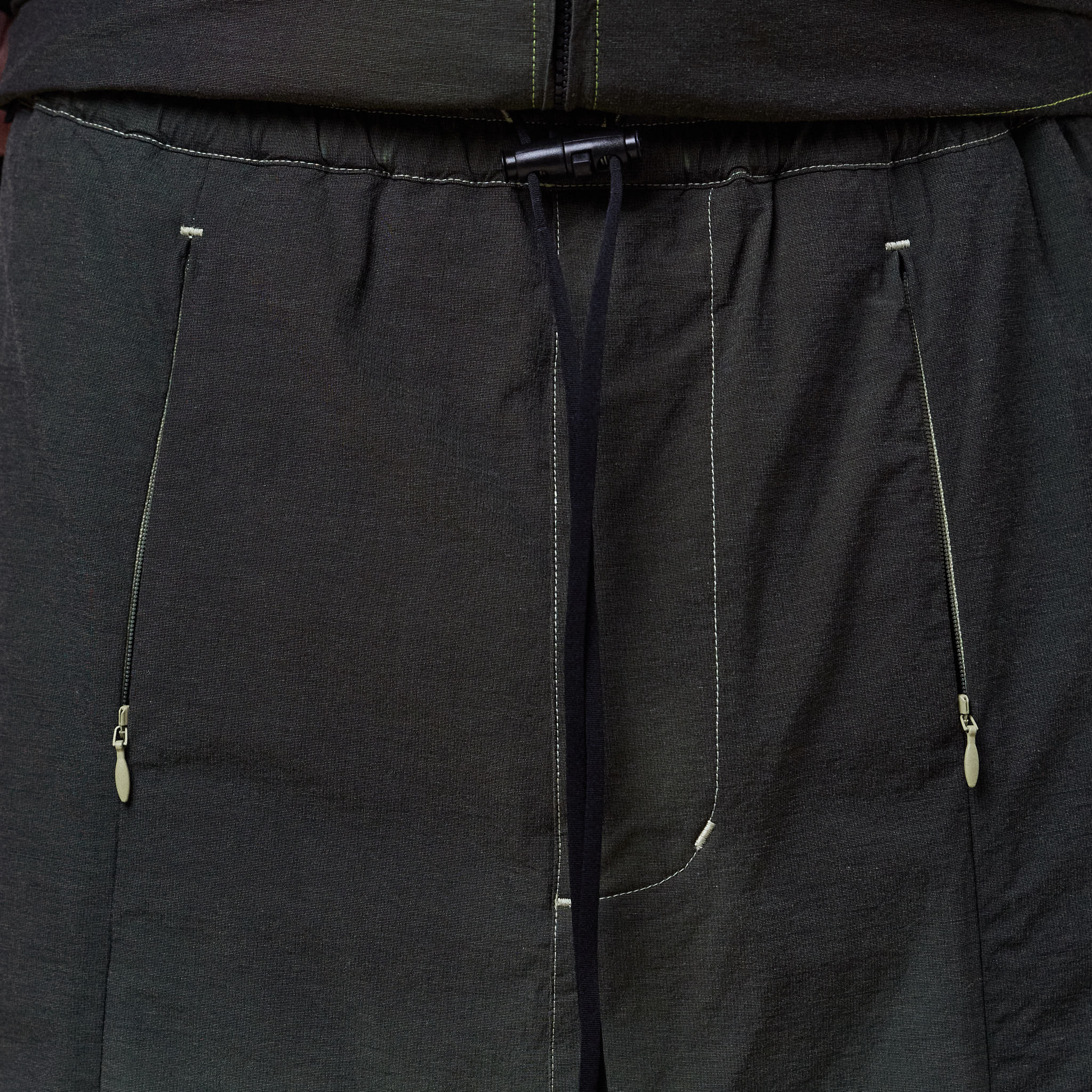 Poliquant - Gradient Garment Dyed Long Shorts - Black Lime