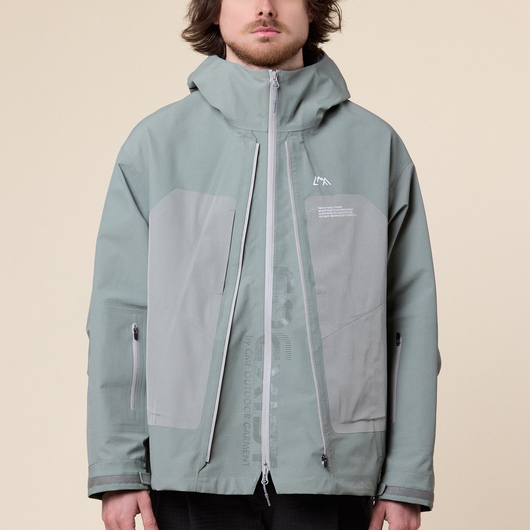 CMF Comfy Outdoor Garment - Twin Zip Shell Coexist Jacket - Alpha Green