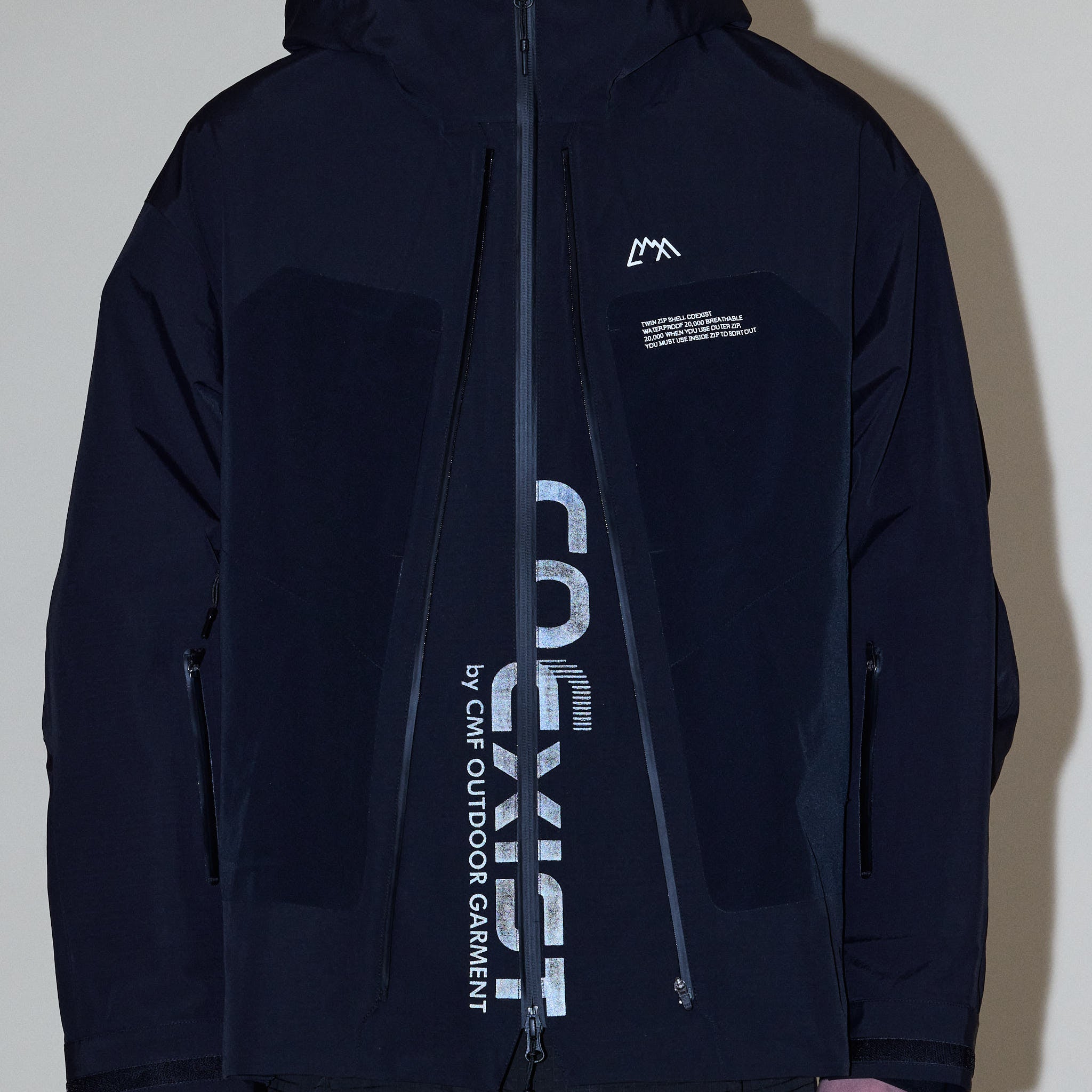 CMF Comfy Outdoor Garment - Twin Zip Shell Coexist Jacket - Black