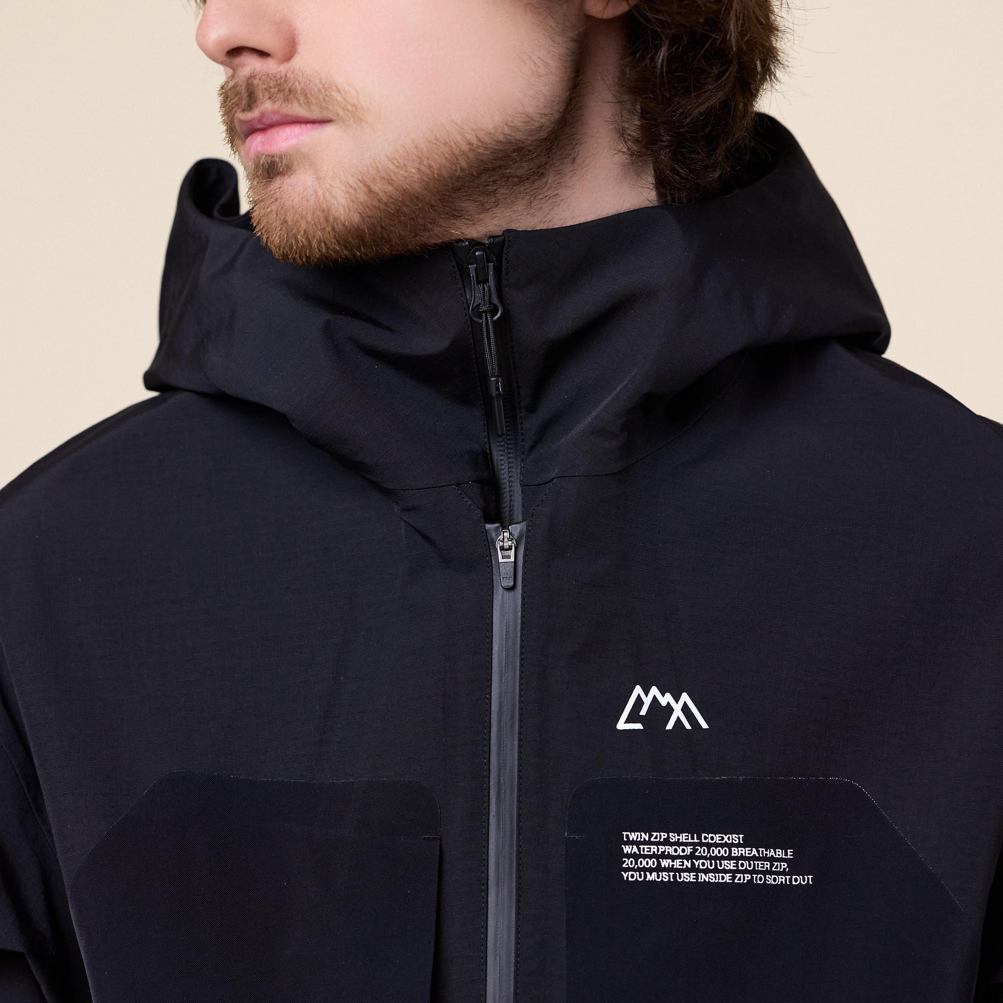CMF Comfy Outdoor Garment - Twin Zip Shell Coexist Jacket - Black