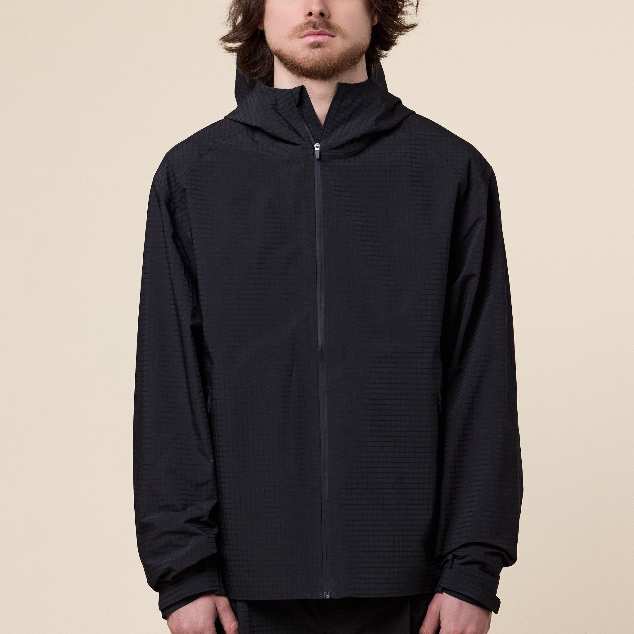 Hiking Patrol - Waypoint Rip-Stop Hooded Jacket - Charcoal Black