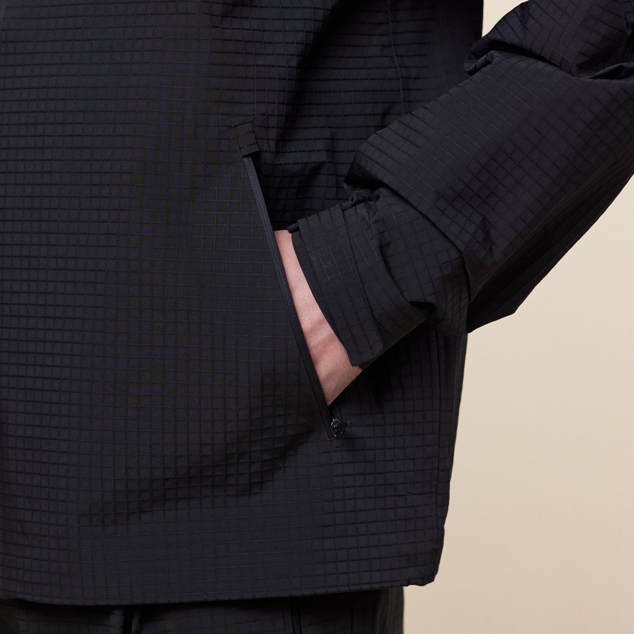 Hiking Patrol - Waypoint Rip-Stop Hooded Jacket - Charcoal Black