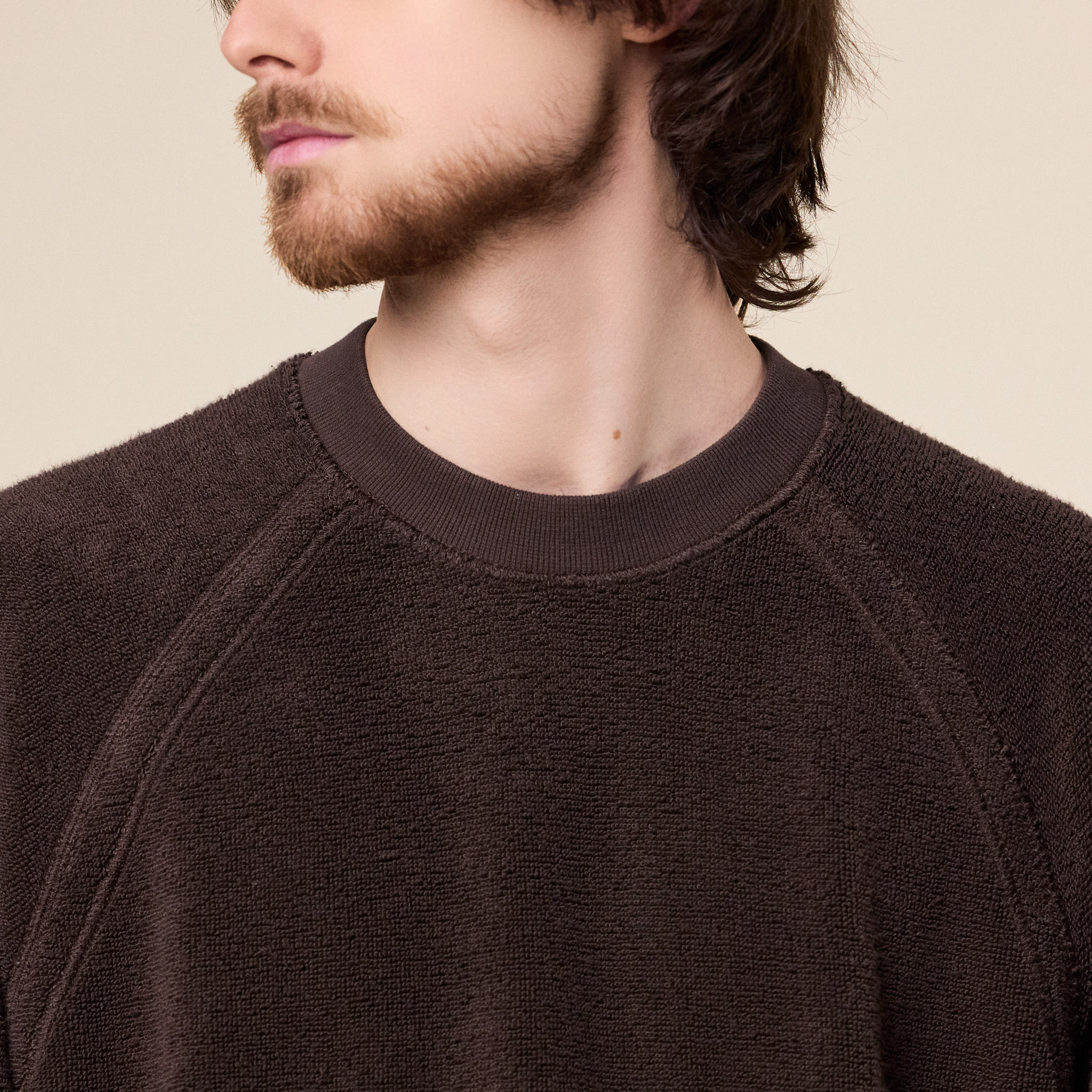Stone Island - Cotton Terry Fleece Sweatshirt - Umber