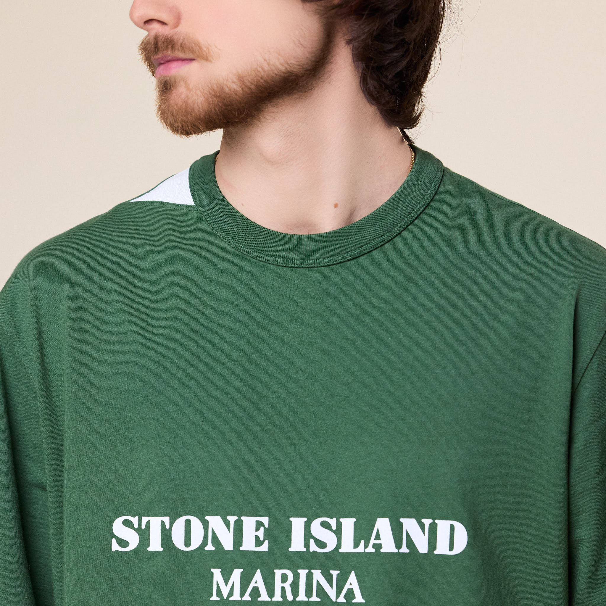 Stone Island Marina - Oversized Combed Cotton Logo T-Shirt