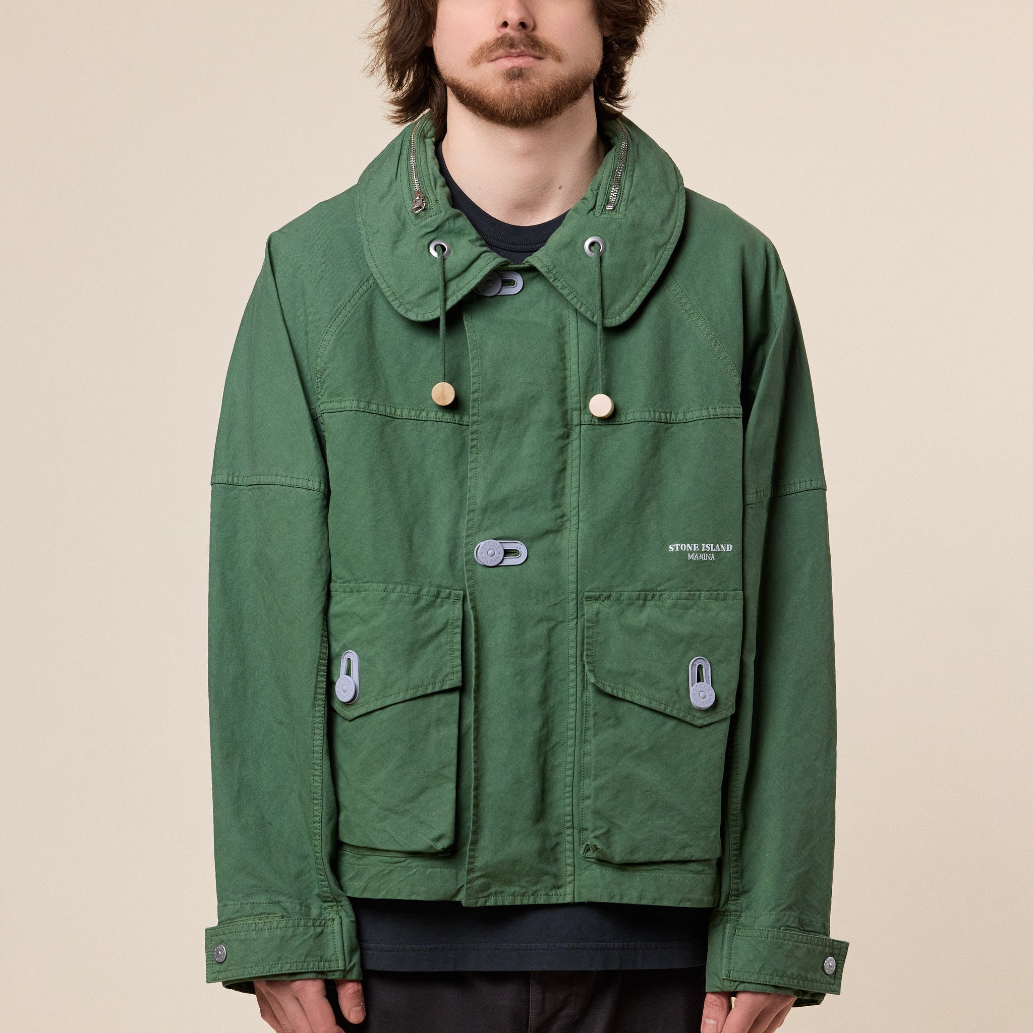 Stone Island Marina - Panama Weave Coach Jacket - Quartz Green