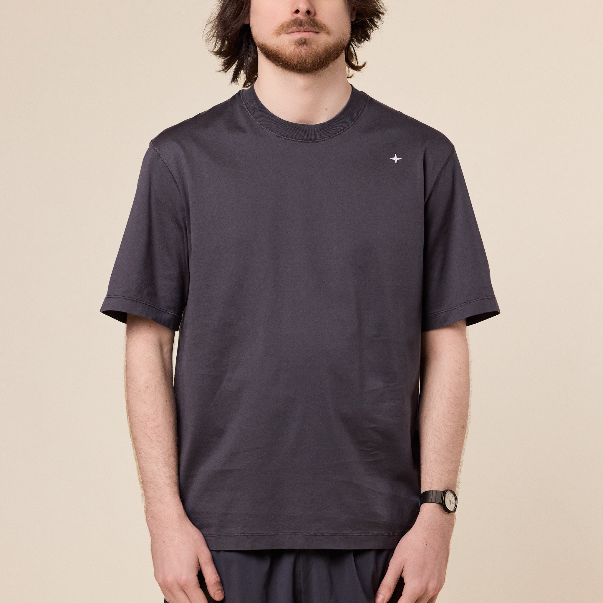 Stone Island Stellina - Regular Fit Jersey T-Shirt - Charcoal Grey
