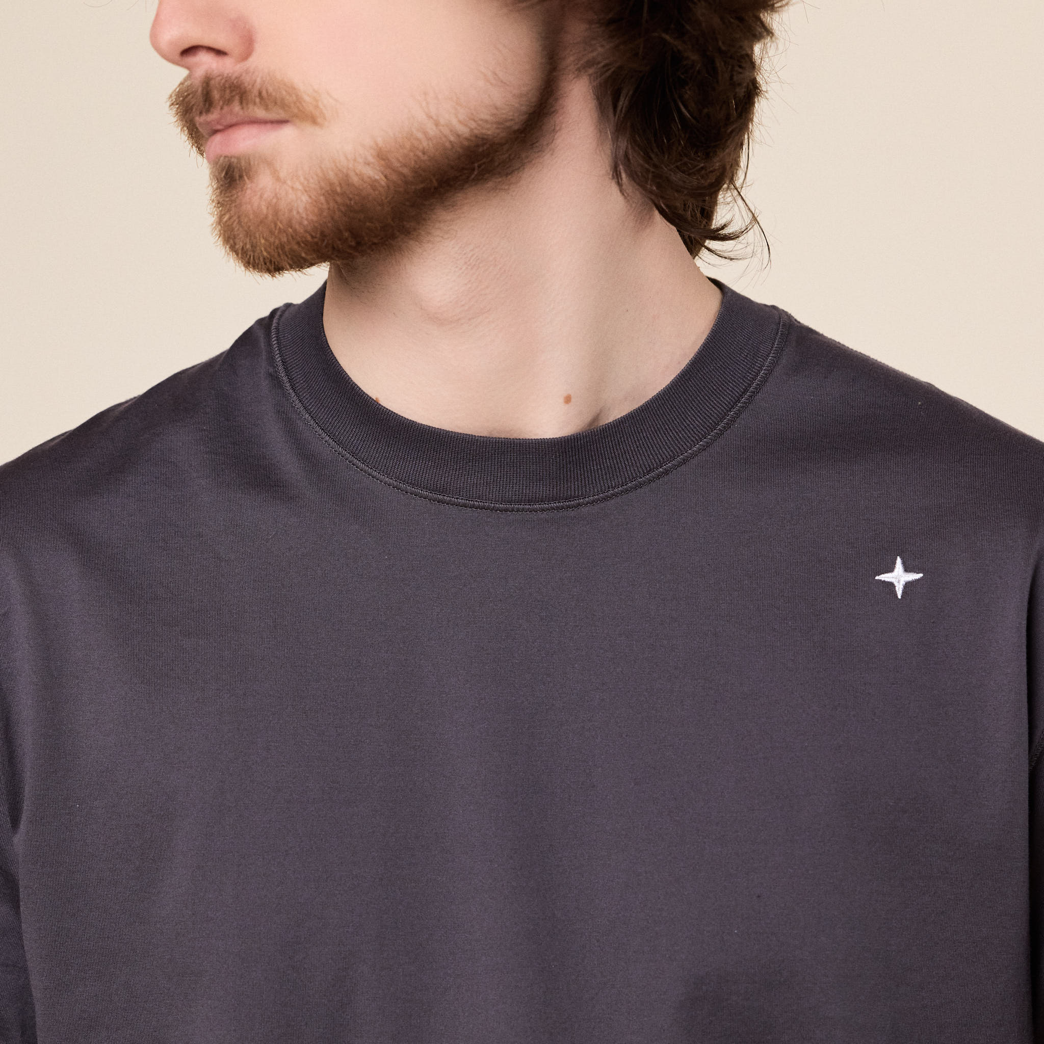 Stone Island Stellina - Regular Fit Jersey T-Shirt - Charcoal Grey