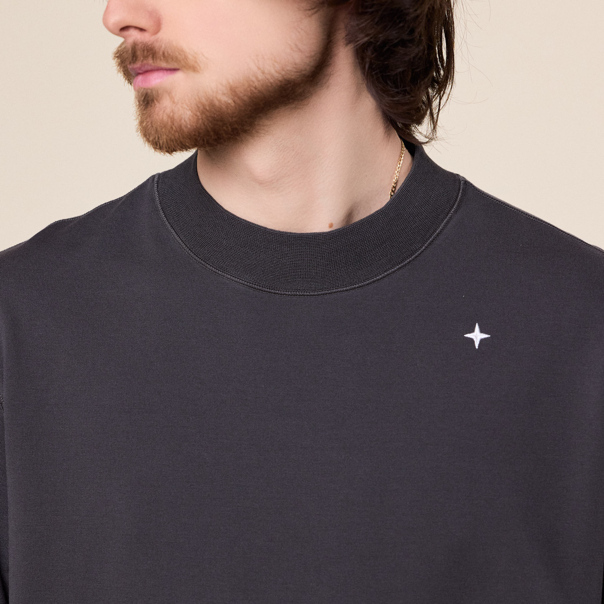 Stone Island Stellina - Stretch Cotton Sweatshirt - Charcoal Grey