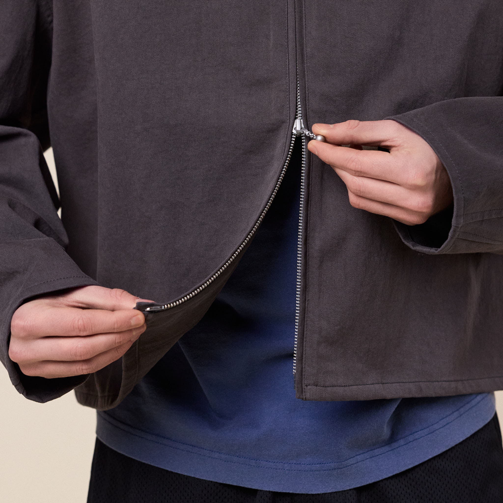 Merely Made - Premium Nomadic Cropped Jacket - Shadow Grey