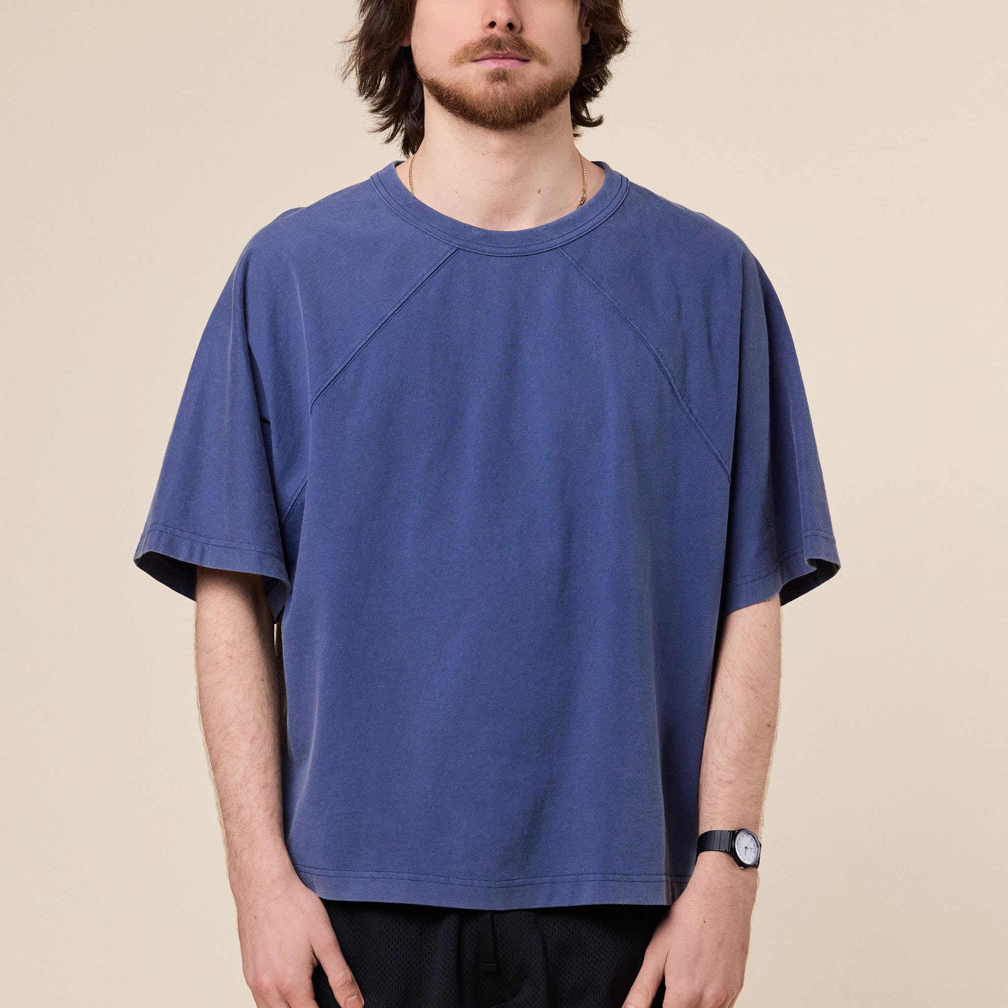 Gander - Wide Raglan T-Shirt - Washed Blue