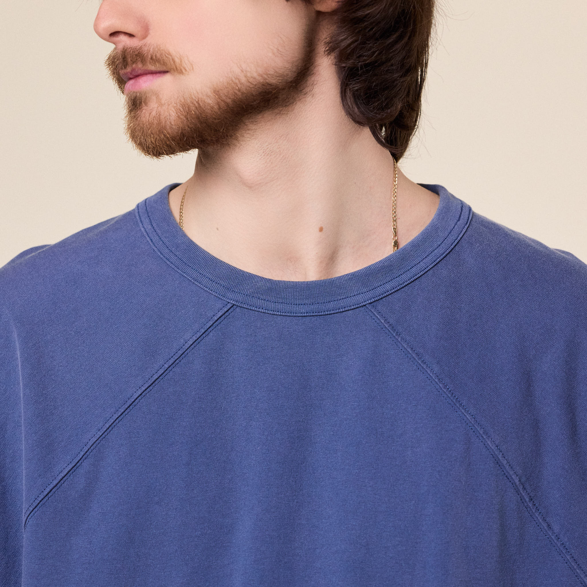 Gander - Wide Raglan T-Shirt - Washed Blue