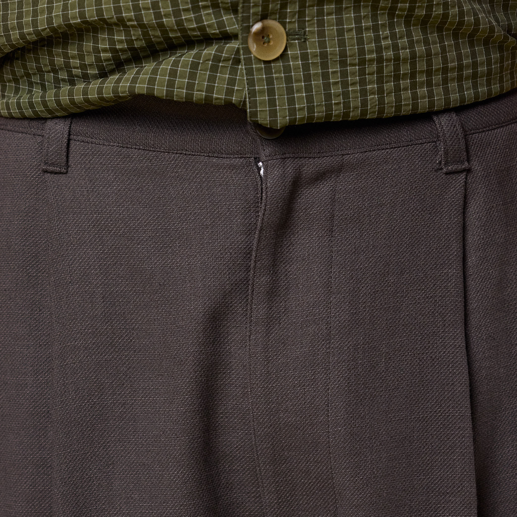 Merely Made - Premium Nomadic Relaxed Wide Shorts - Ebony Oak