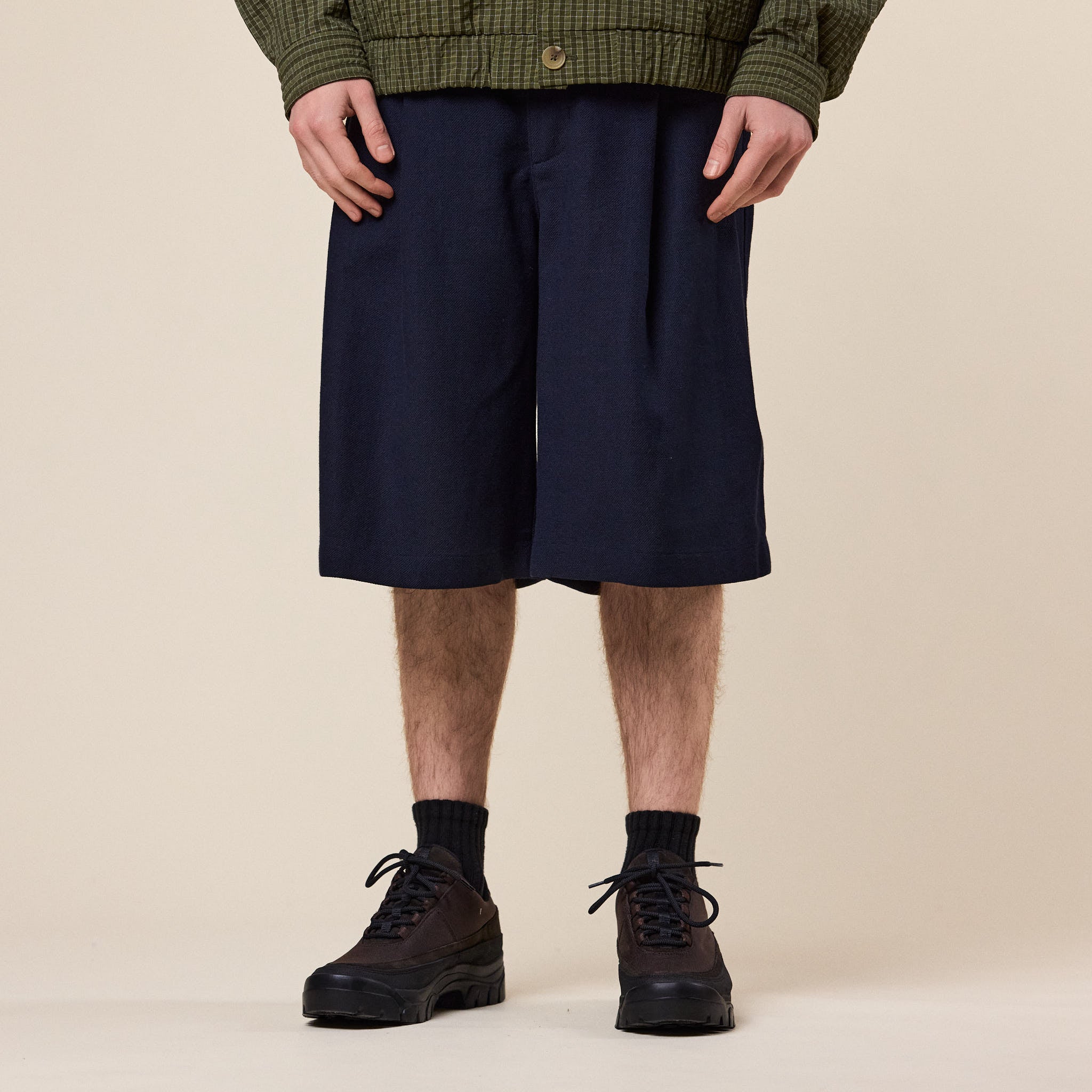 Merely Made - Premium Nomadic Relaxed Wide Shorts - Midnight Navy