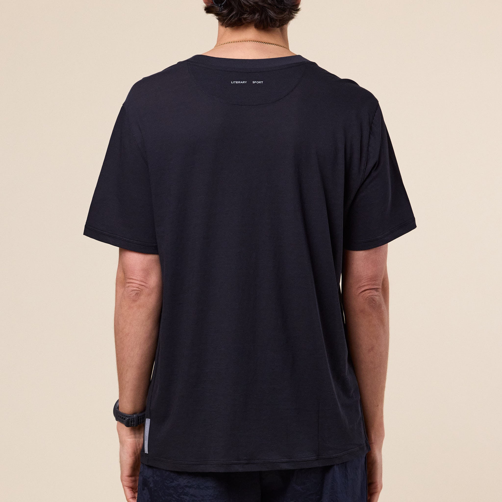 Literary Sport - James Run T-Shirt - Black