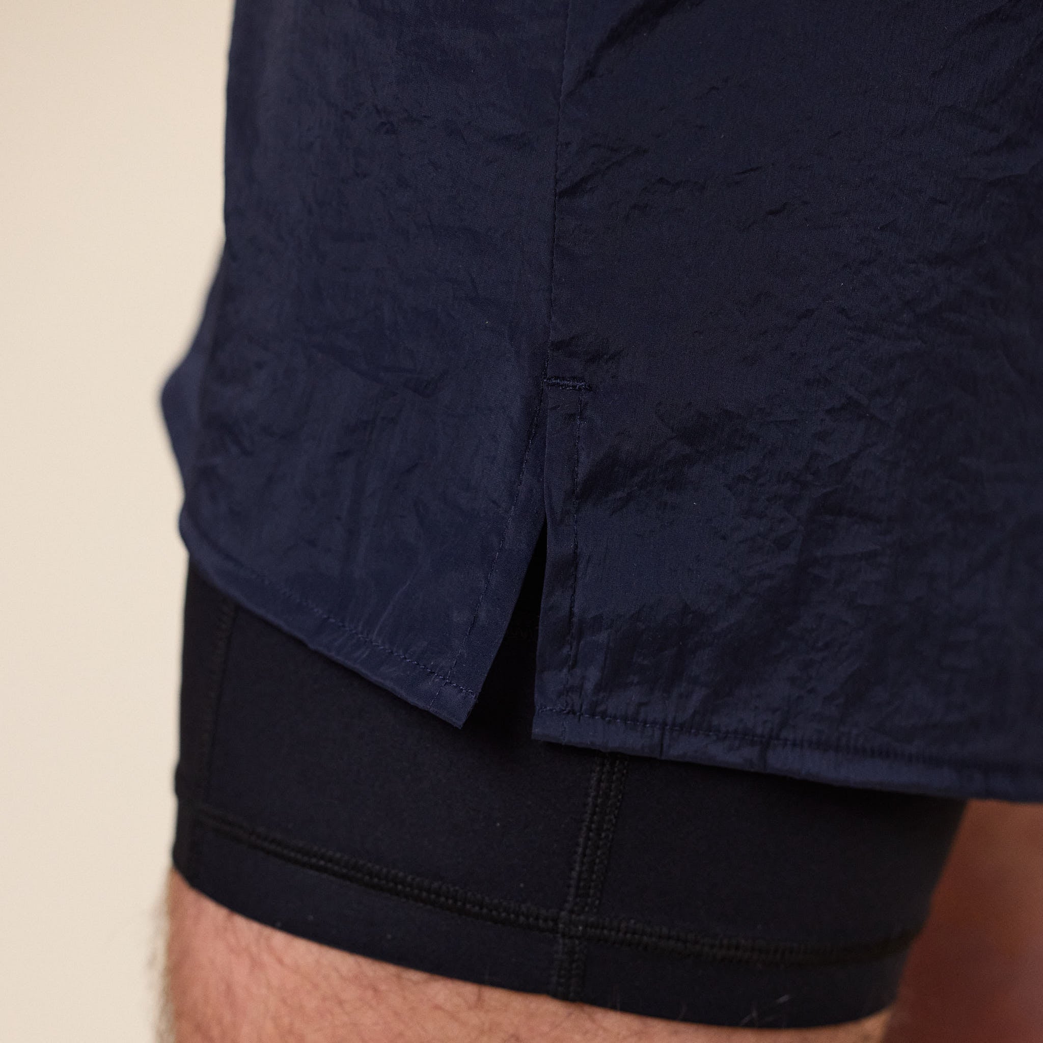 Literary Sport - Myles Layered Run Short - Navy