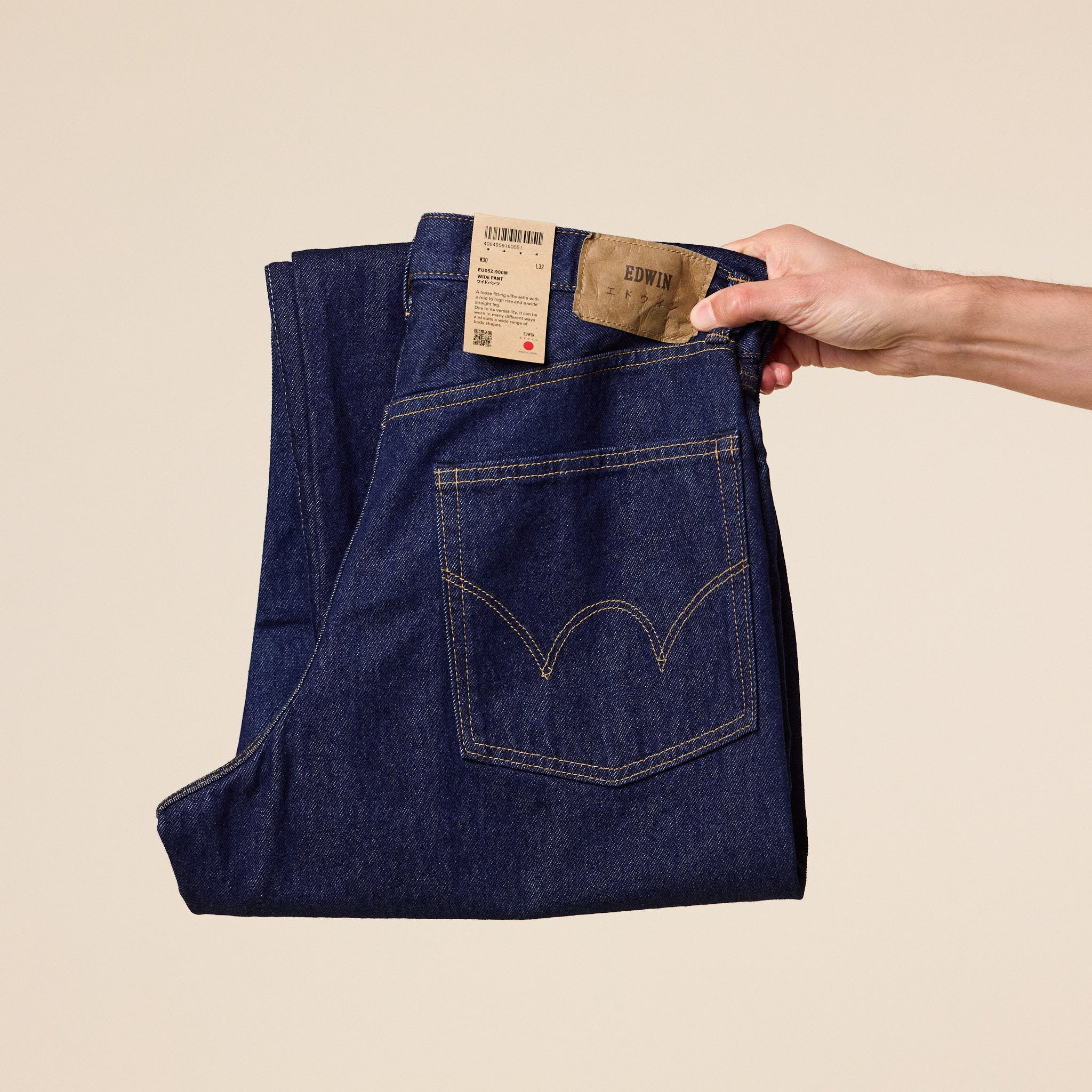 Edwin Jeans - Made in Japan Wide Pant (Kaihara 12.5oz) - Blue Rinsed