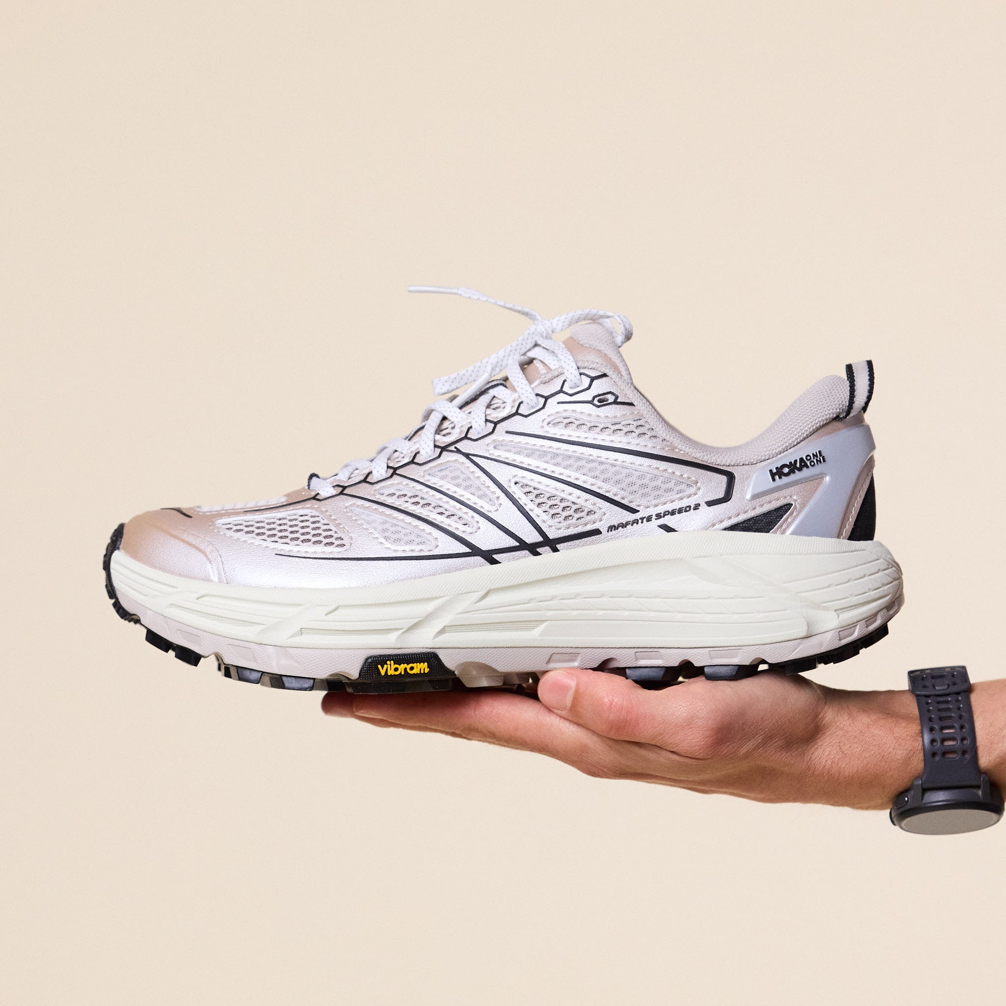 HOKA - Mafate Speed 2 Stealth Tech - Putty / Black