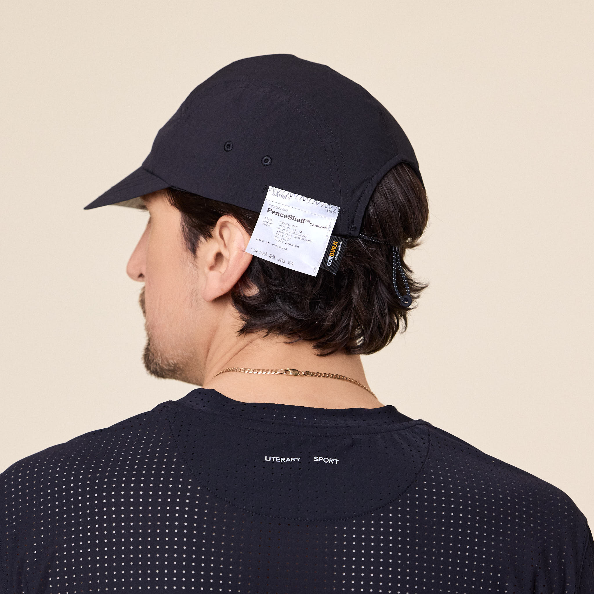 Satisfy Running - Peaceshell Cordura Trail Cap - Black | T.T.O.O