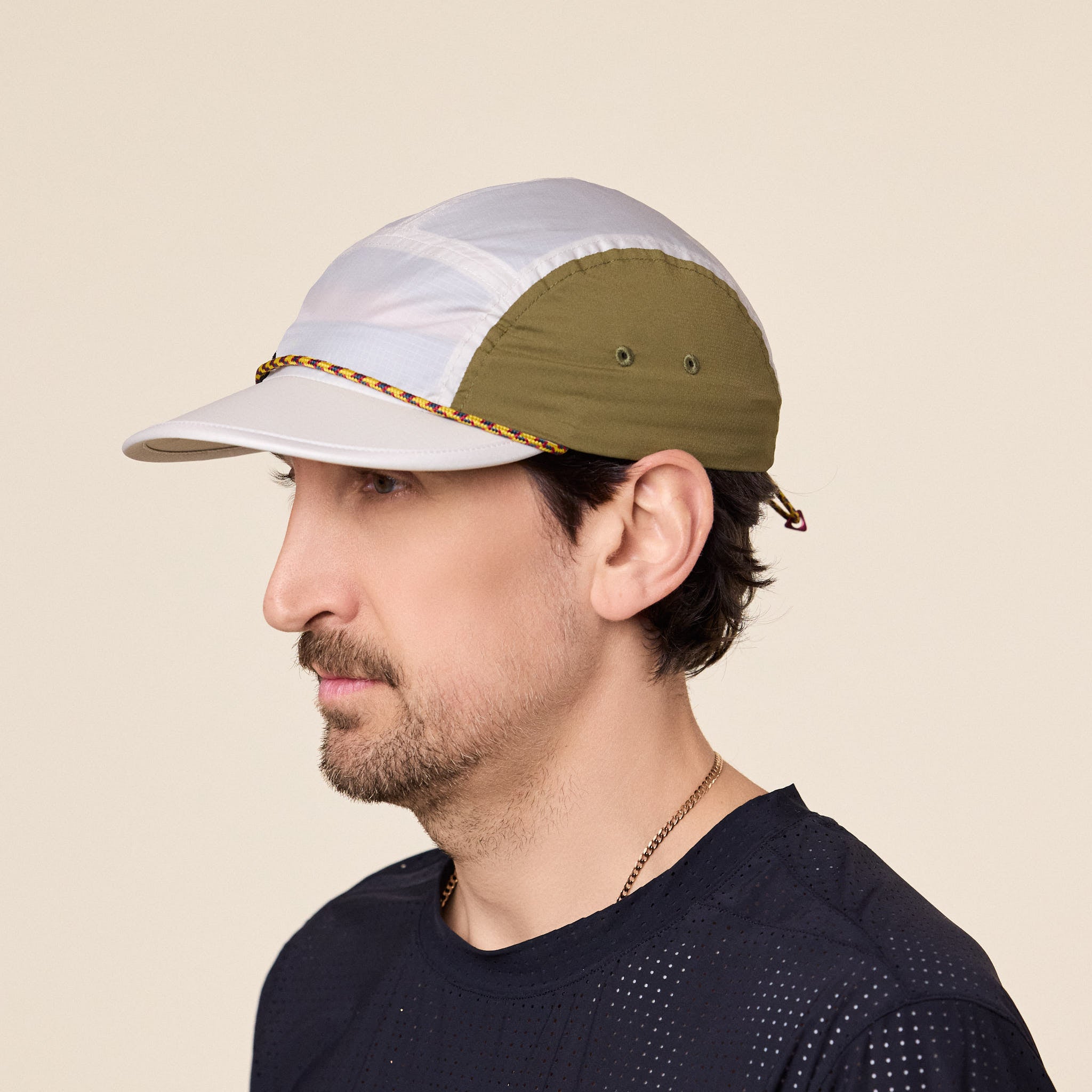 Klättermusen - Runa Five Panel Cap - Putty Grey / Olive