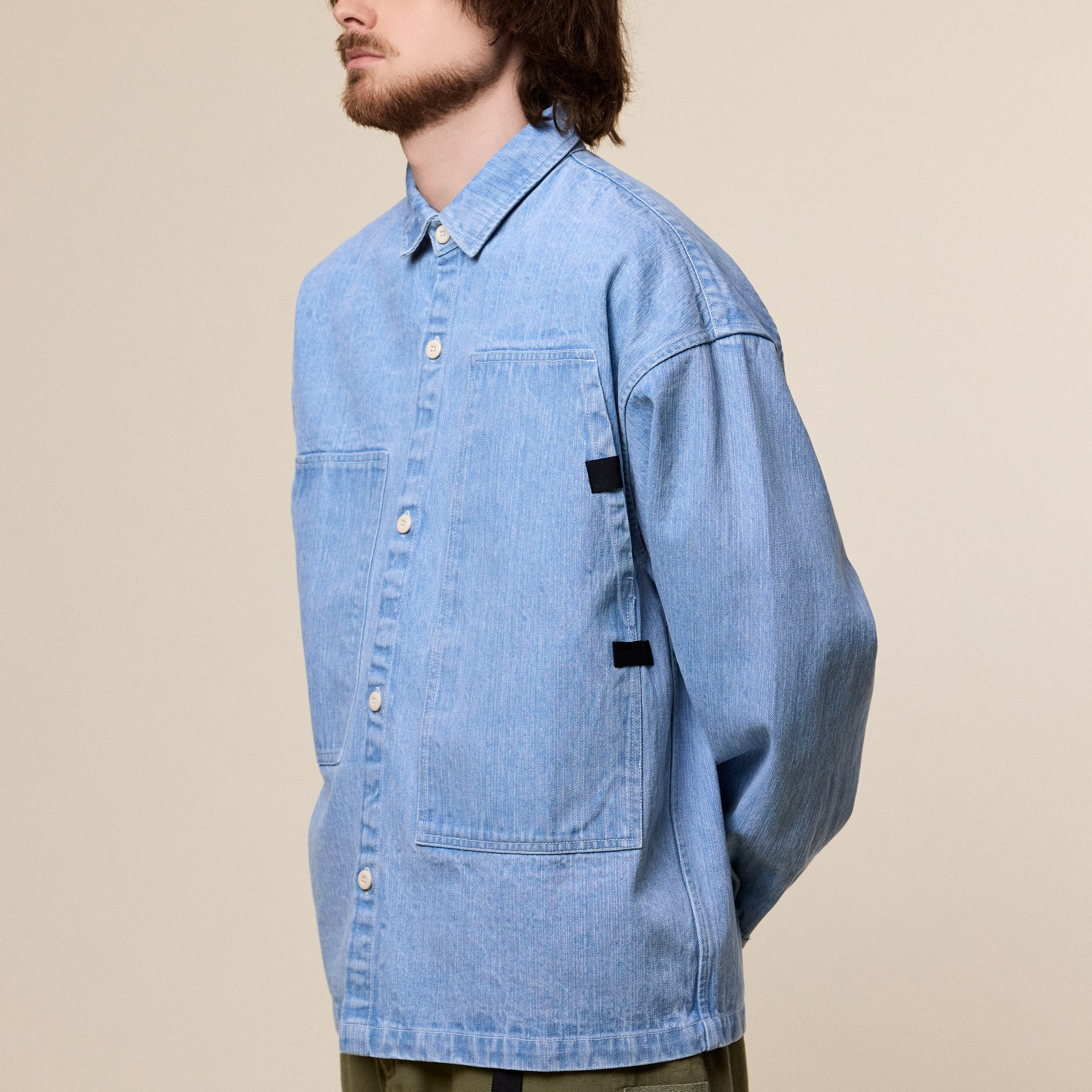 Earth / Studies - MS-109 Research Shirt - Washed Denim