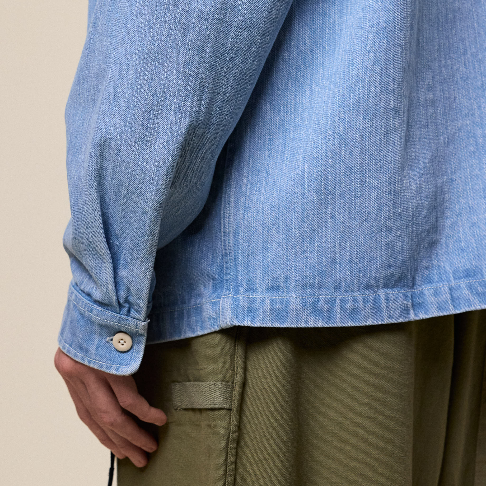 Earth / Studies - MS-109 Research Shirt - Washed Denim