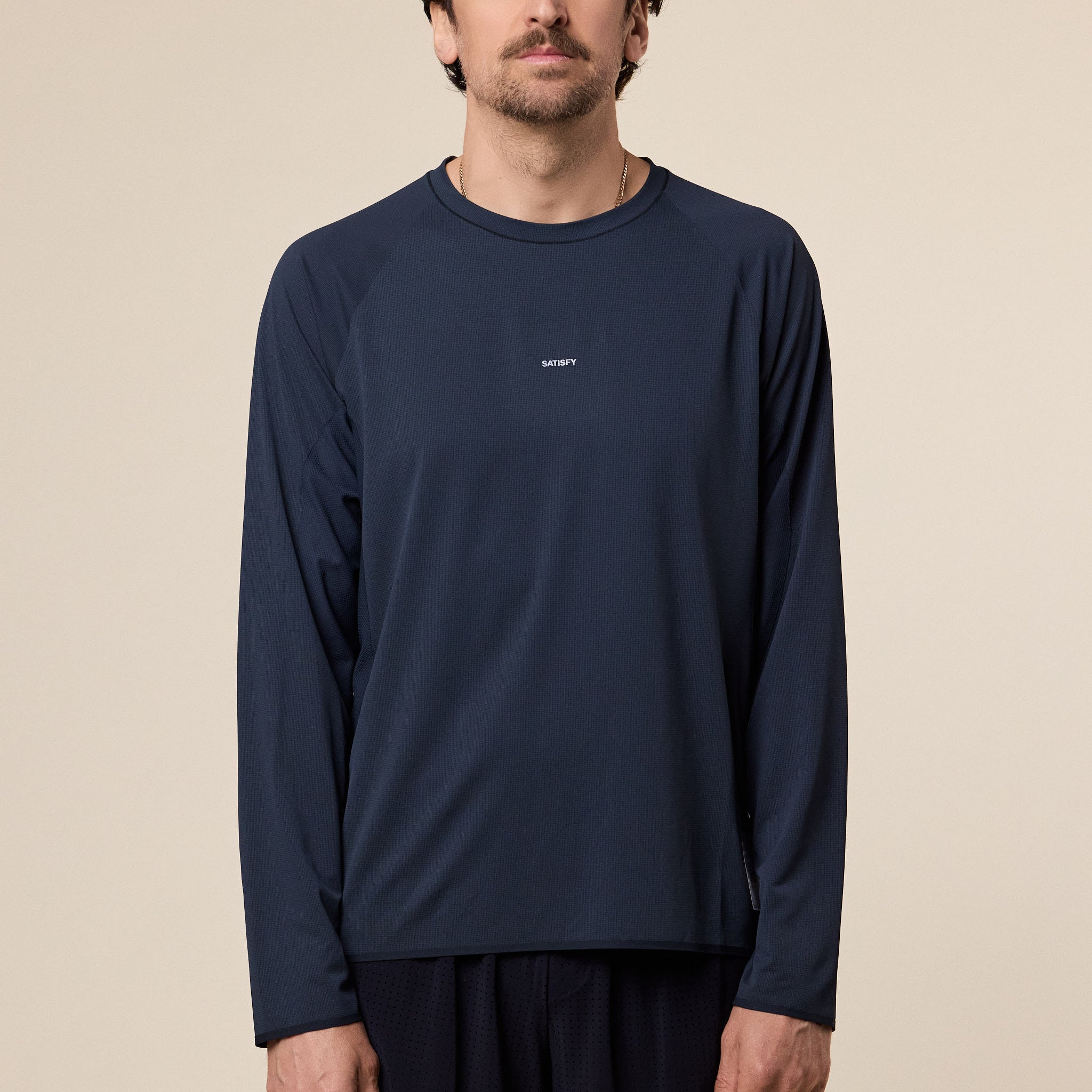 Satisfy Running - AuraLite™ UV Long Sleeve T-Shirt - Black