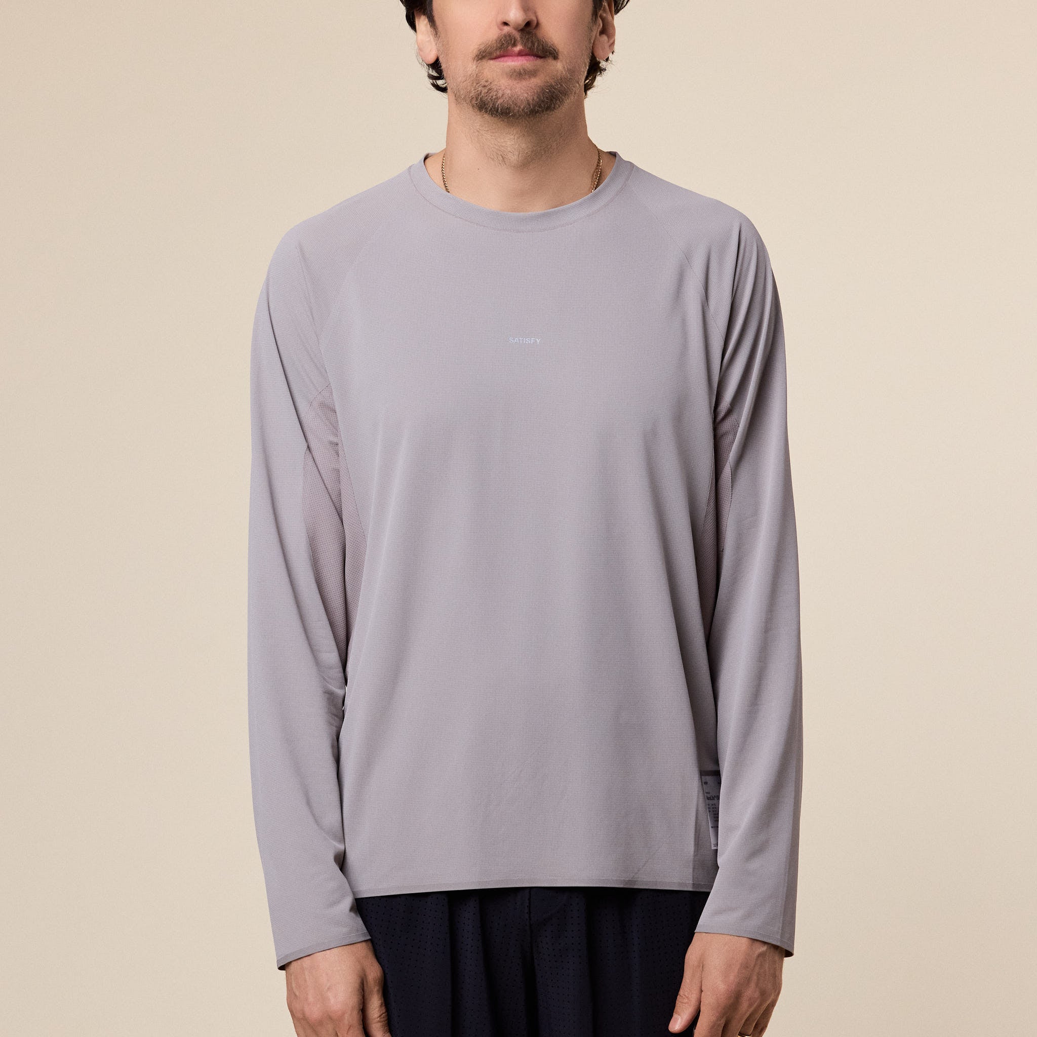 Satisfy Running - AuraLite™ UV Long Sleeve T-Shirt - Moon Rock