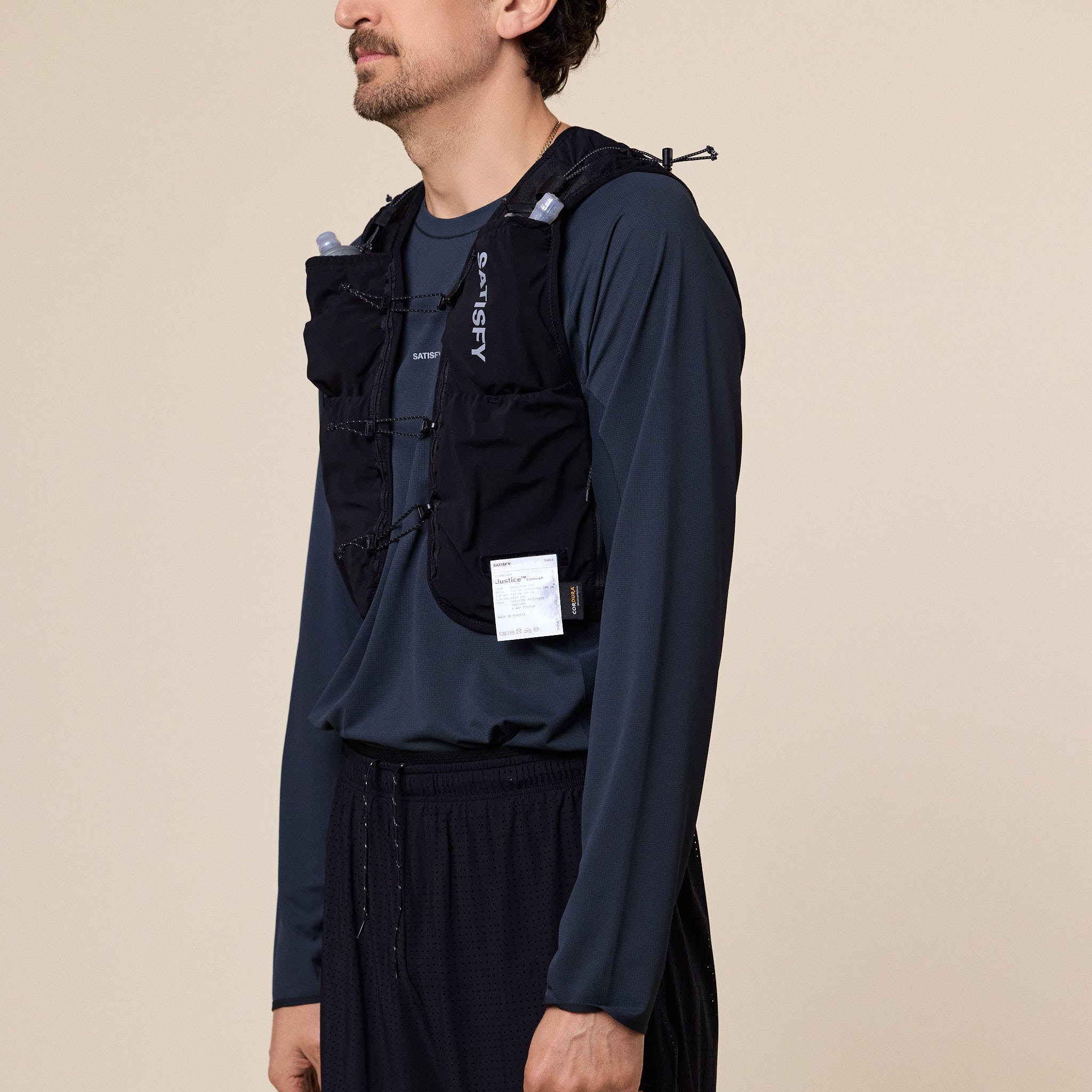 Satisfy Running - Justice™ Cordura® 5L Hydration Vest - Black