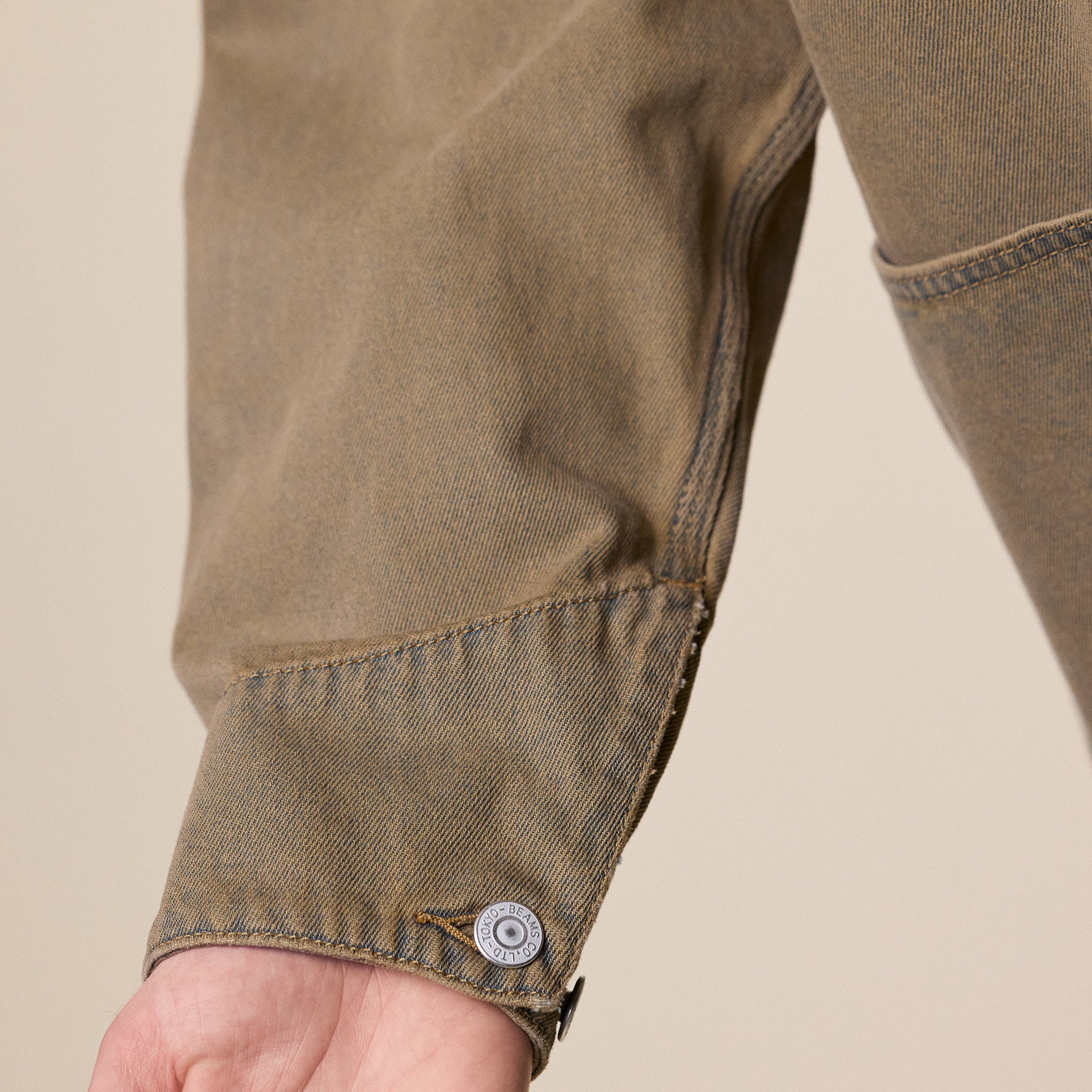 BEAMS - Faded Loose Cover-All Jacket - Fade Beige