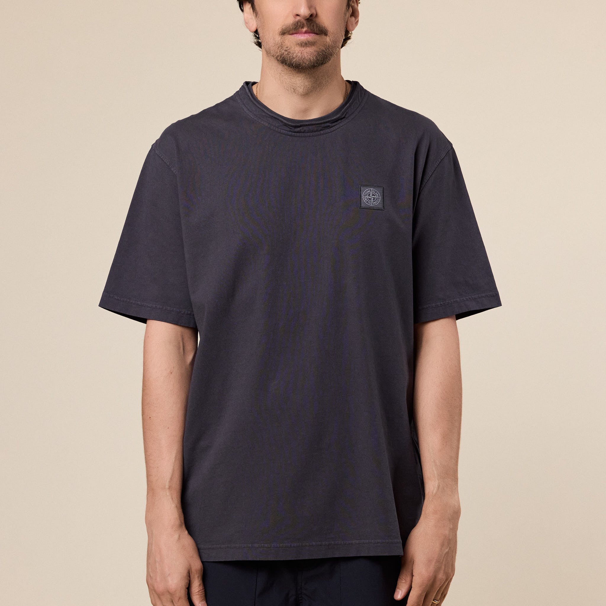 Stone Island - "Old Effect" Cotton T-Shirt - Charcoal Grey