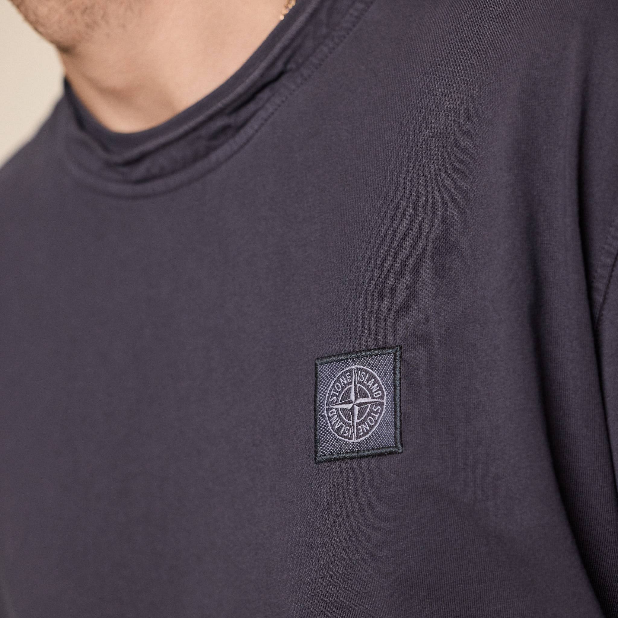 Stone Island - "Old Effect" Cotton T-Shirt - Charcoal Grey