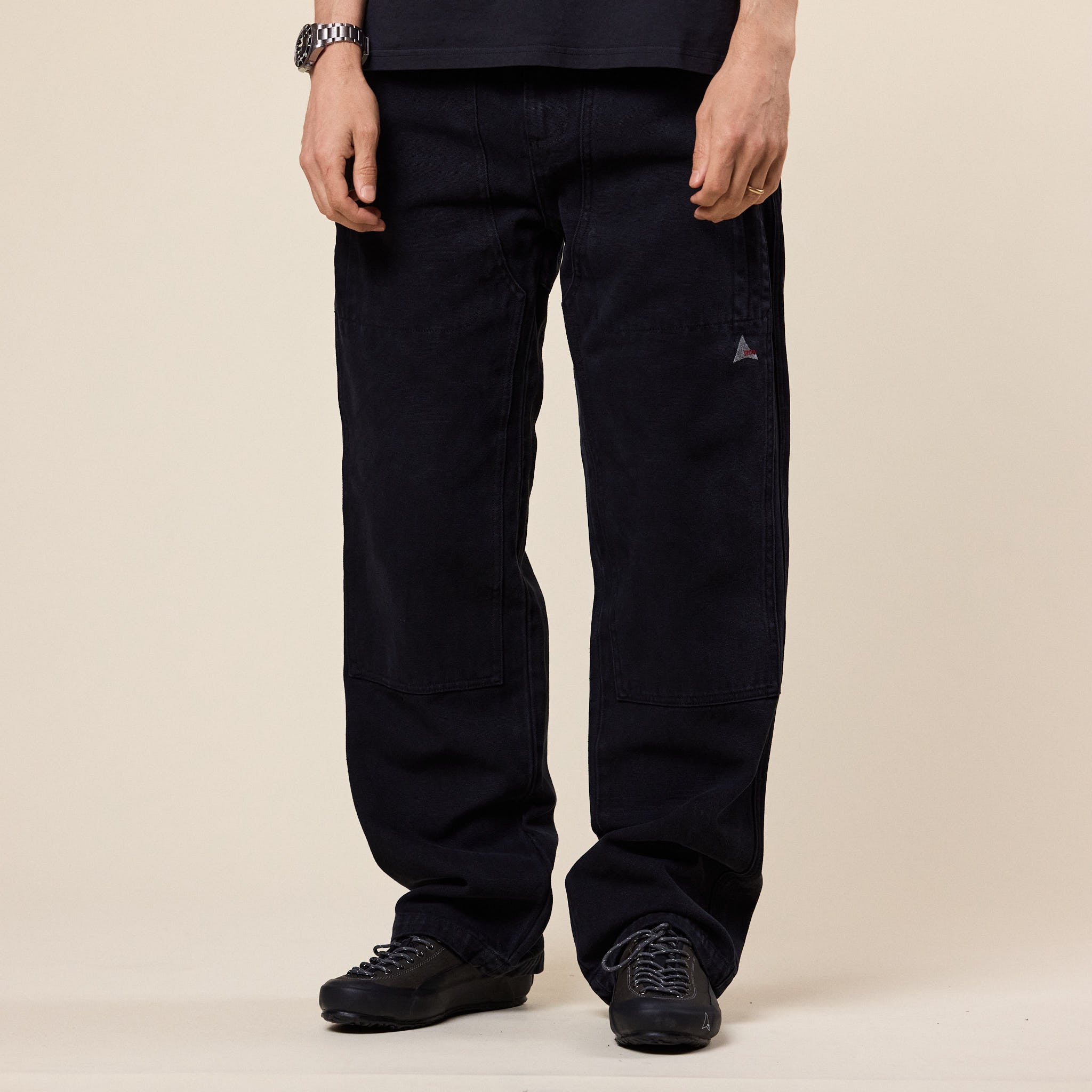 Roa Hiking - Fomes Double Knee Canvas Pants - Washed Black