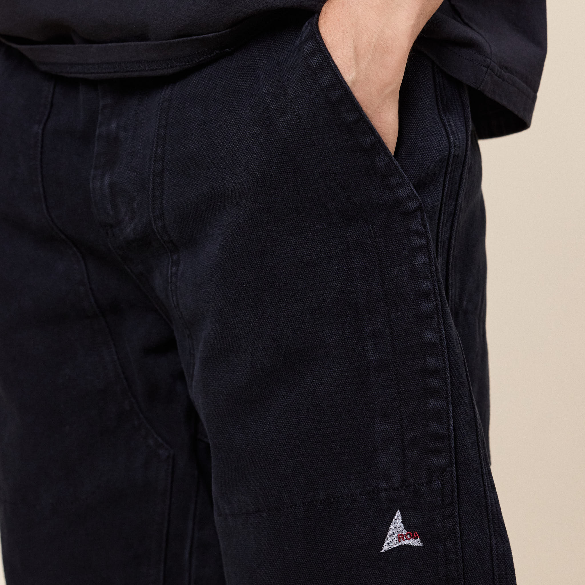 Roa Hiking - Fomes Double Knee Canvas Pants - Washed Black