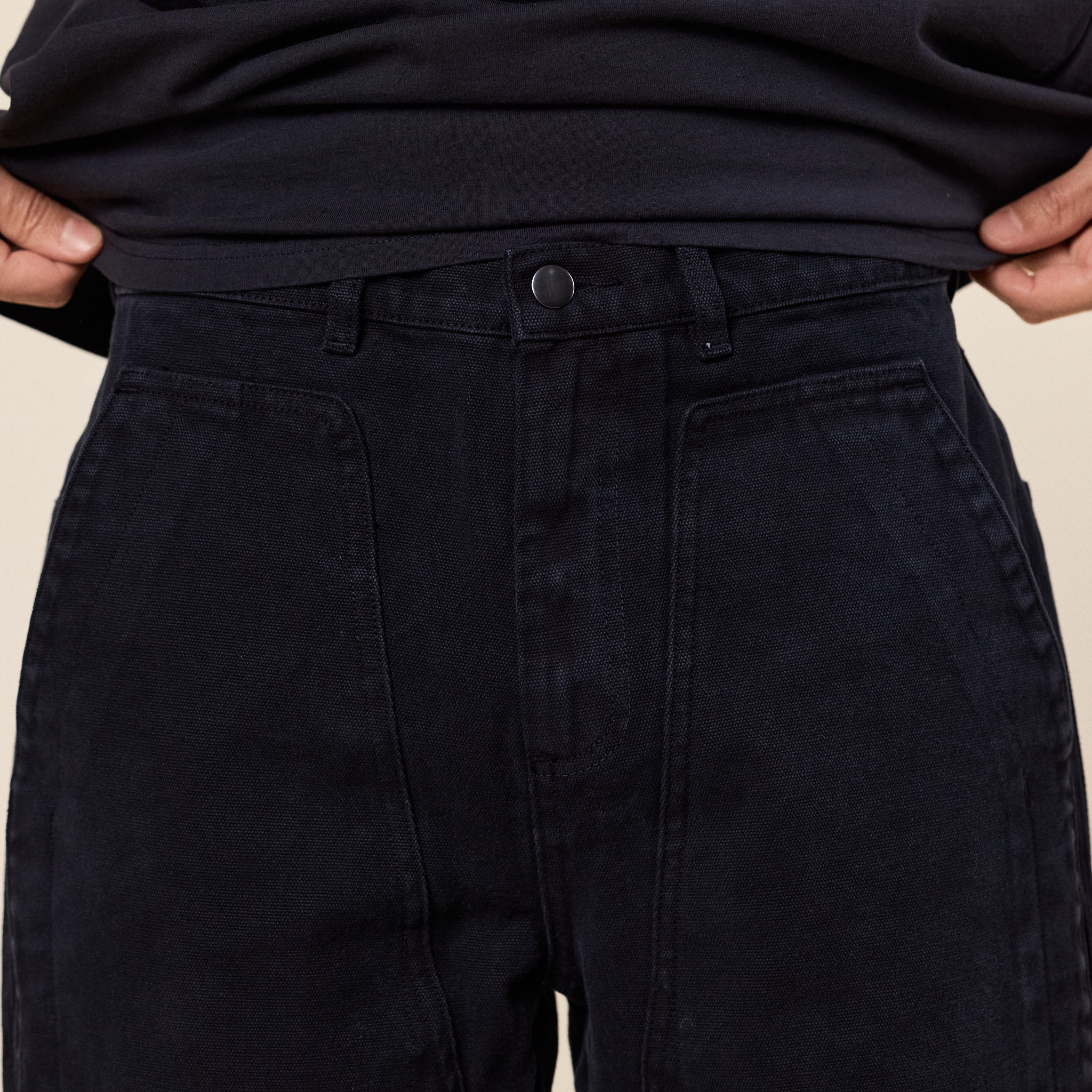 Roa Hiking - Fomes Double Knee Canvas Pants - Washed Black