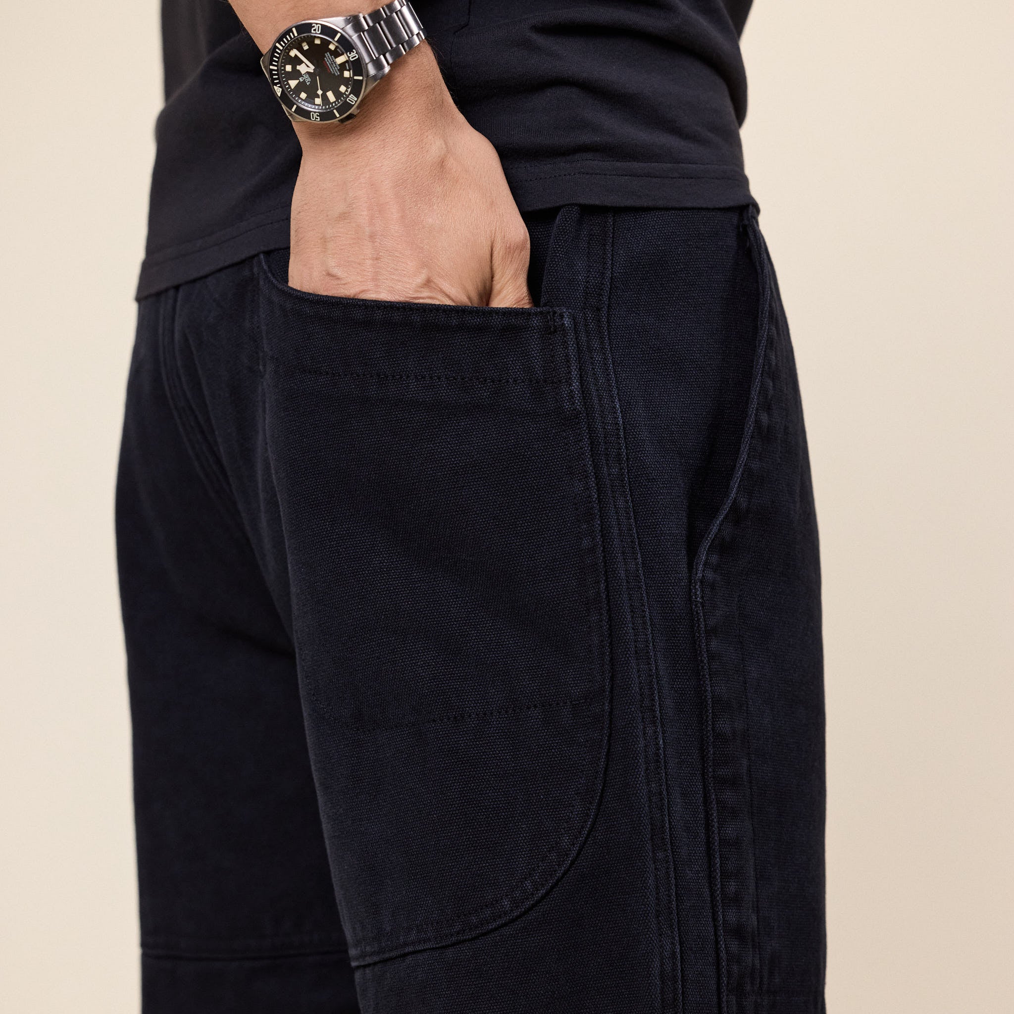 Roa Hiking - Fomes Double Knee Canvas Pants - Washed Black