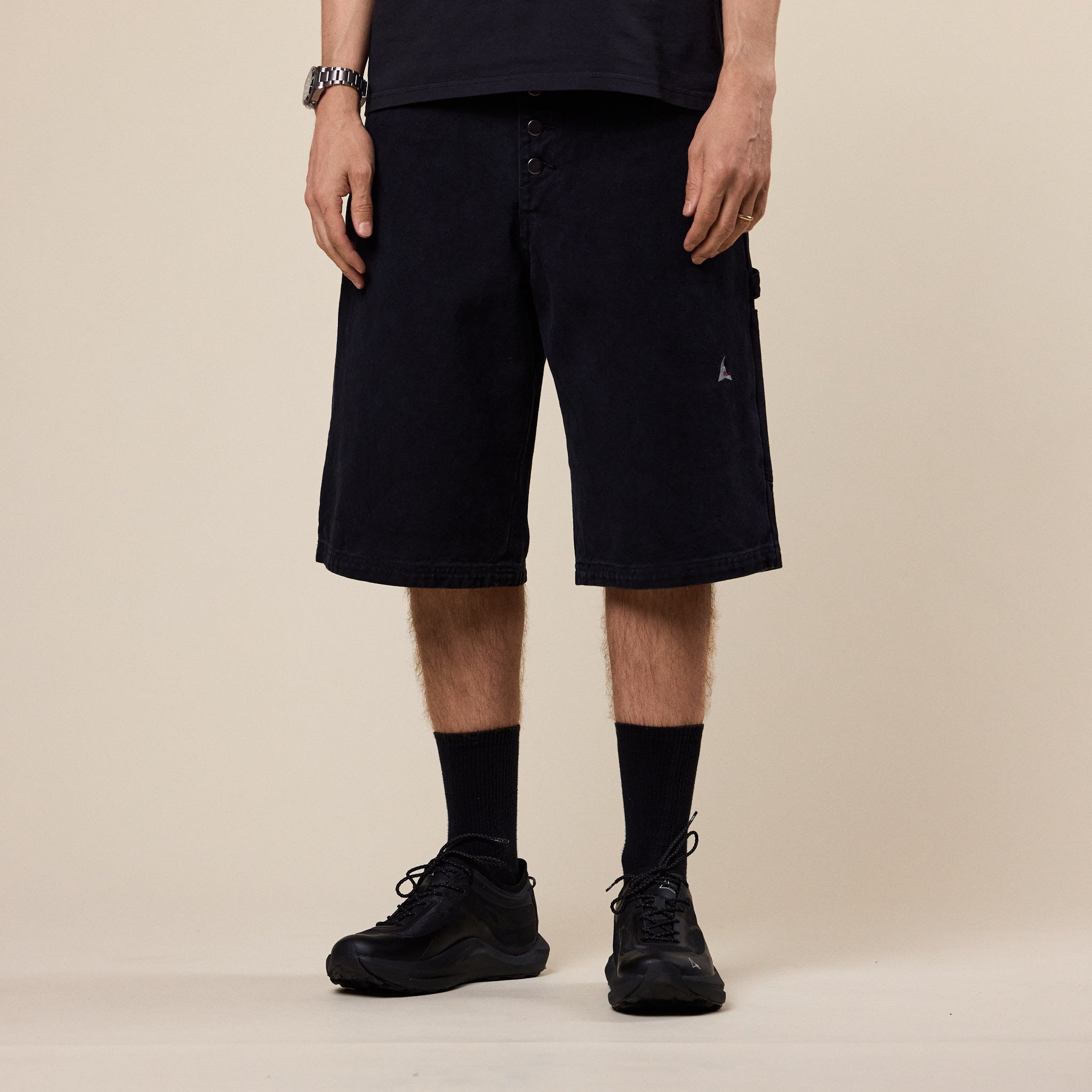 Roa Hiking - Ash Canvas Shorts - Black
