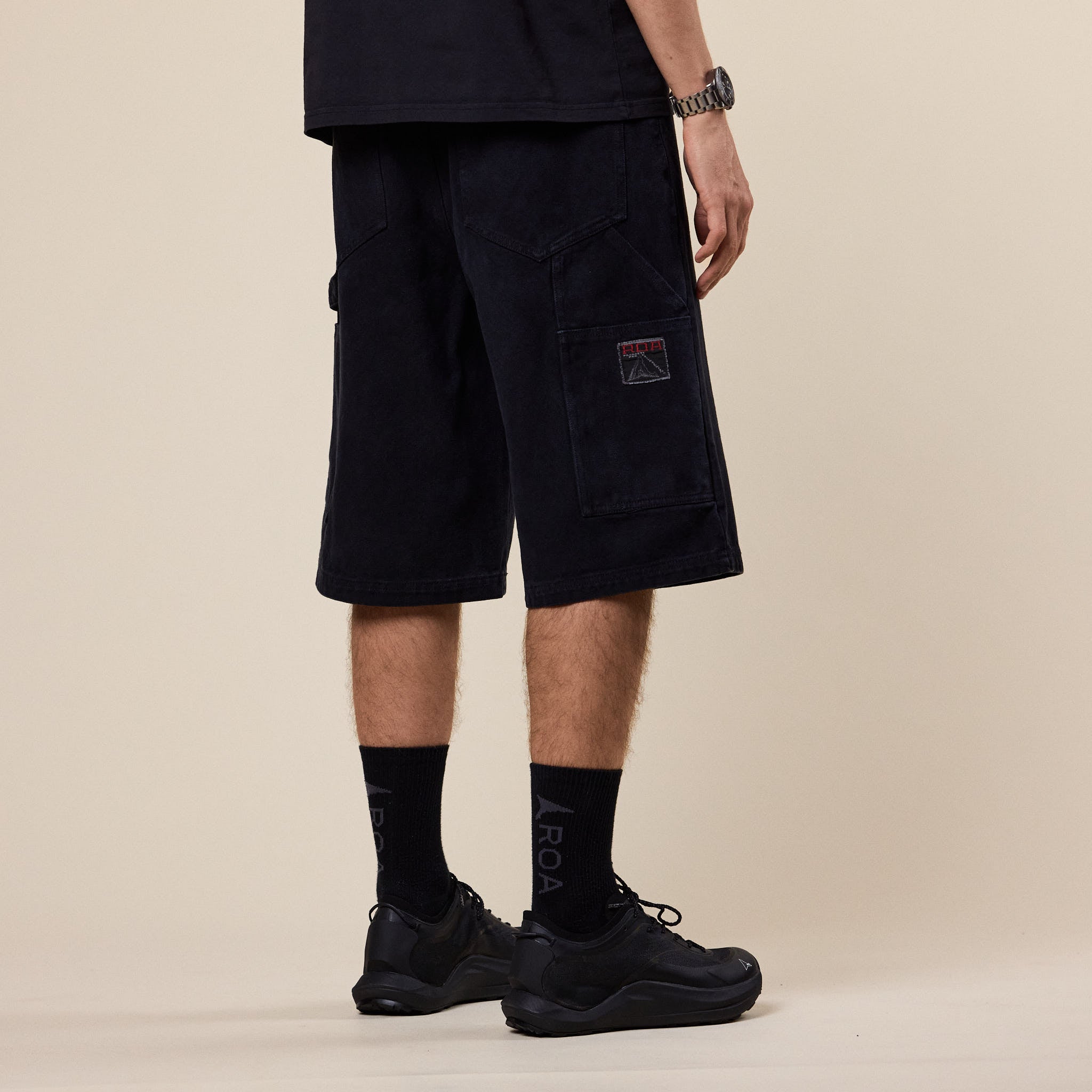 Roa Hiking - Ash Canvas Shorts - Black