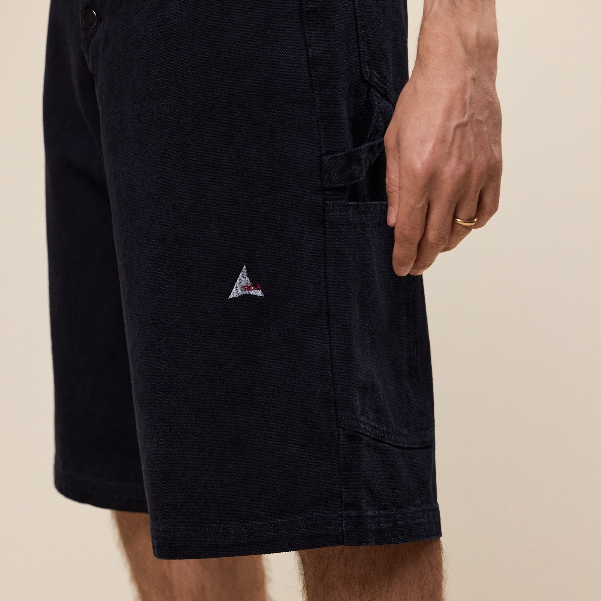 Roa Hiking - Ash Canvas Shorts - Black