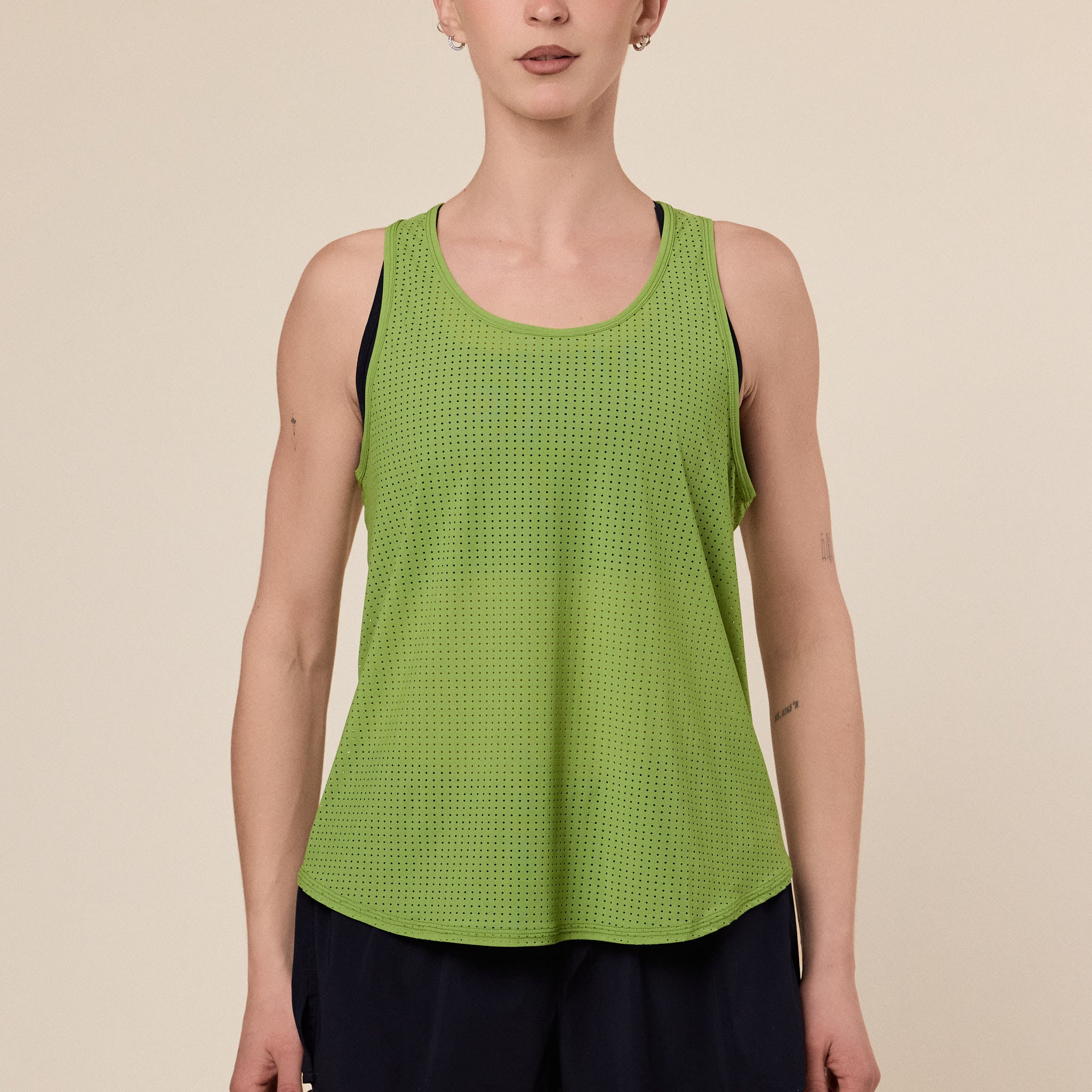 Literary Sport - Leni Run Tank / Vest - Verdant