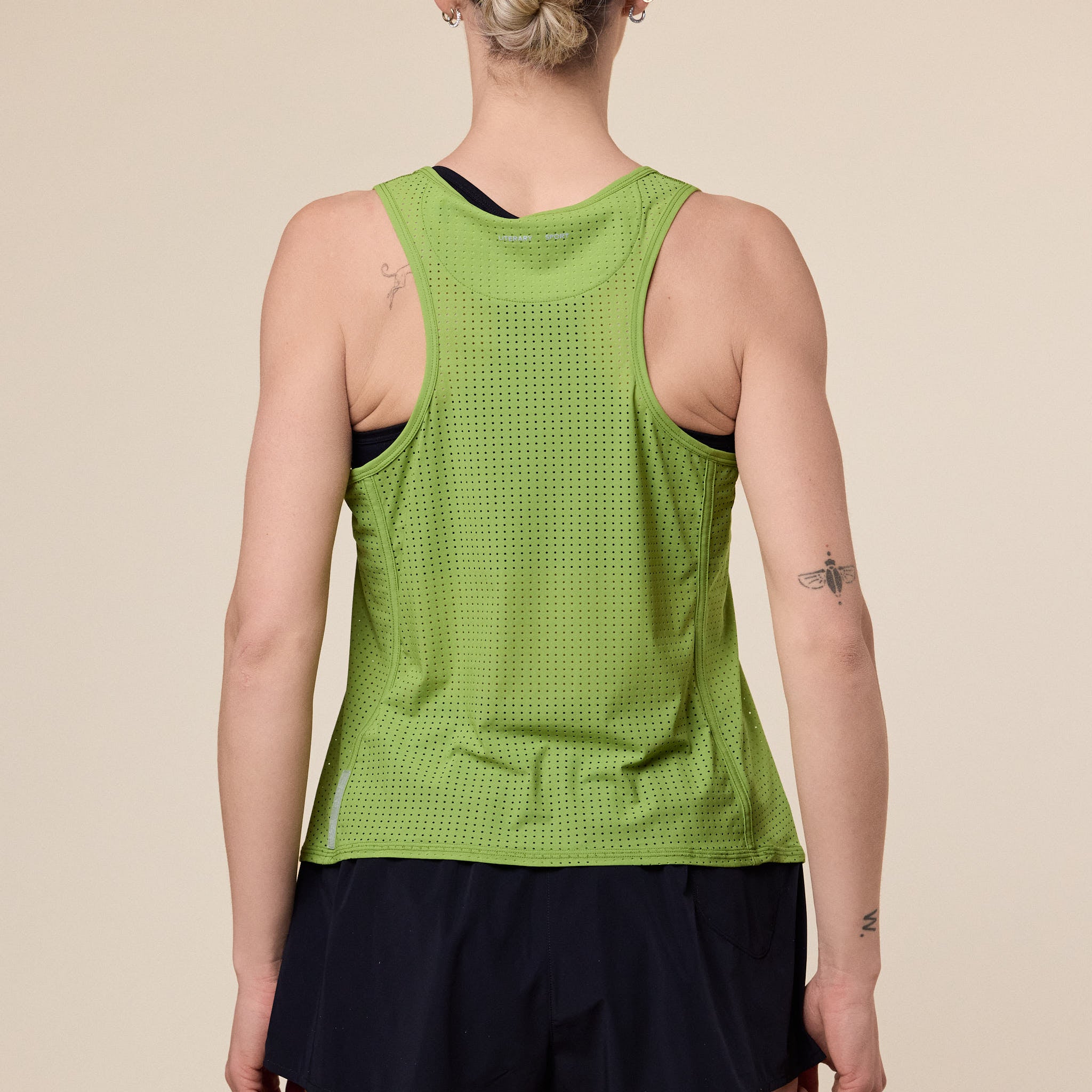 Literary Sport - Leni Run Tank / Vest - Verdant