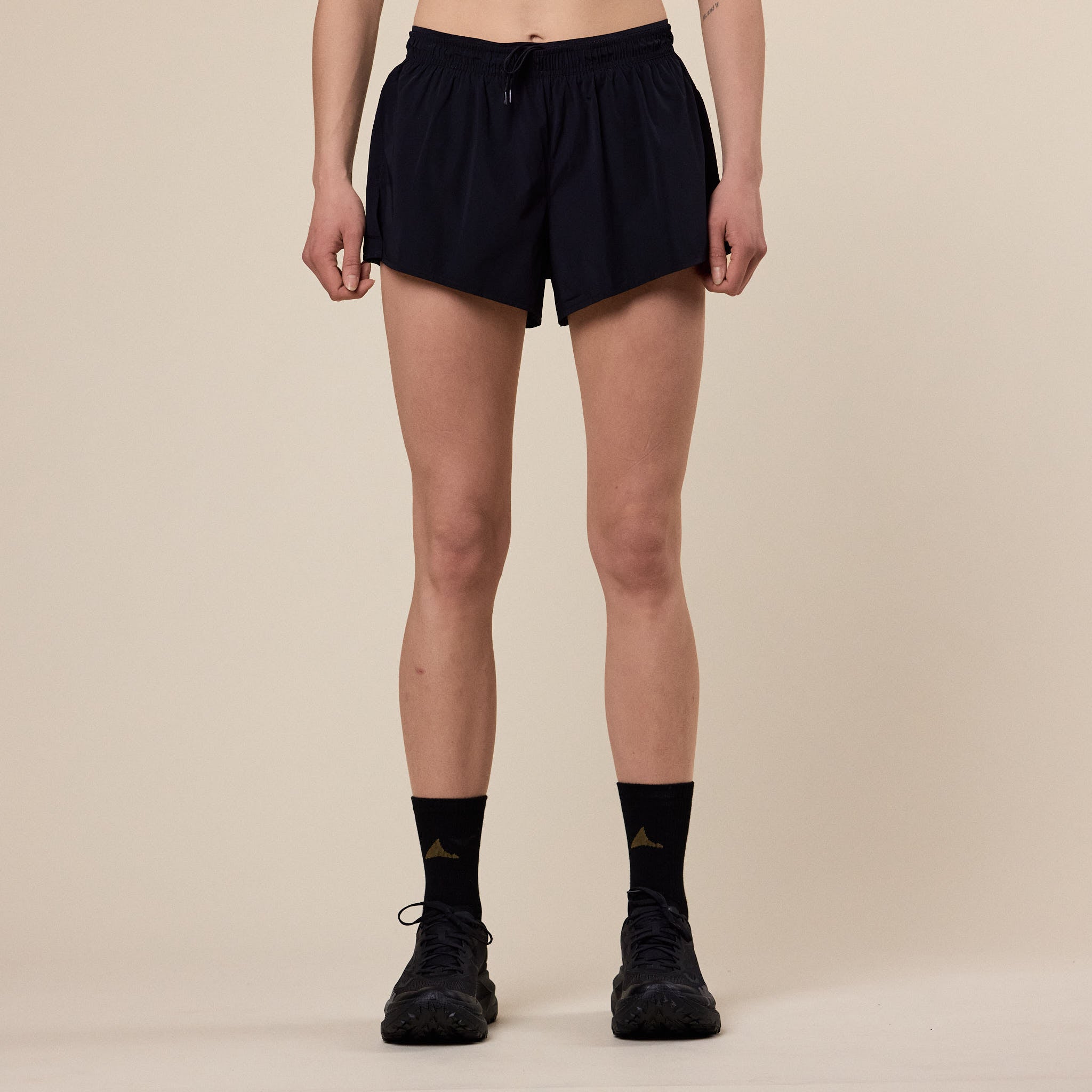 Literary Sport - Morrison Run Split Short (Unisex) - Black