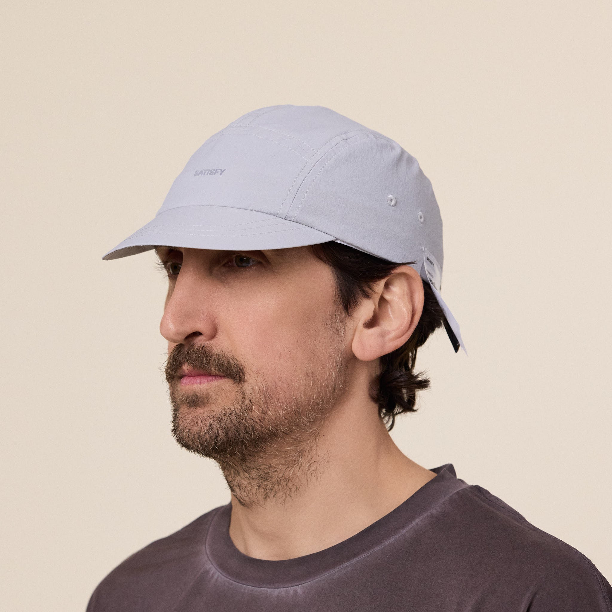 Satisfy Running - Peaceshell Cordura Trail Cap - Light Grey